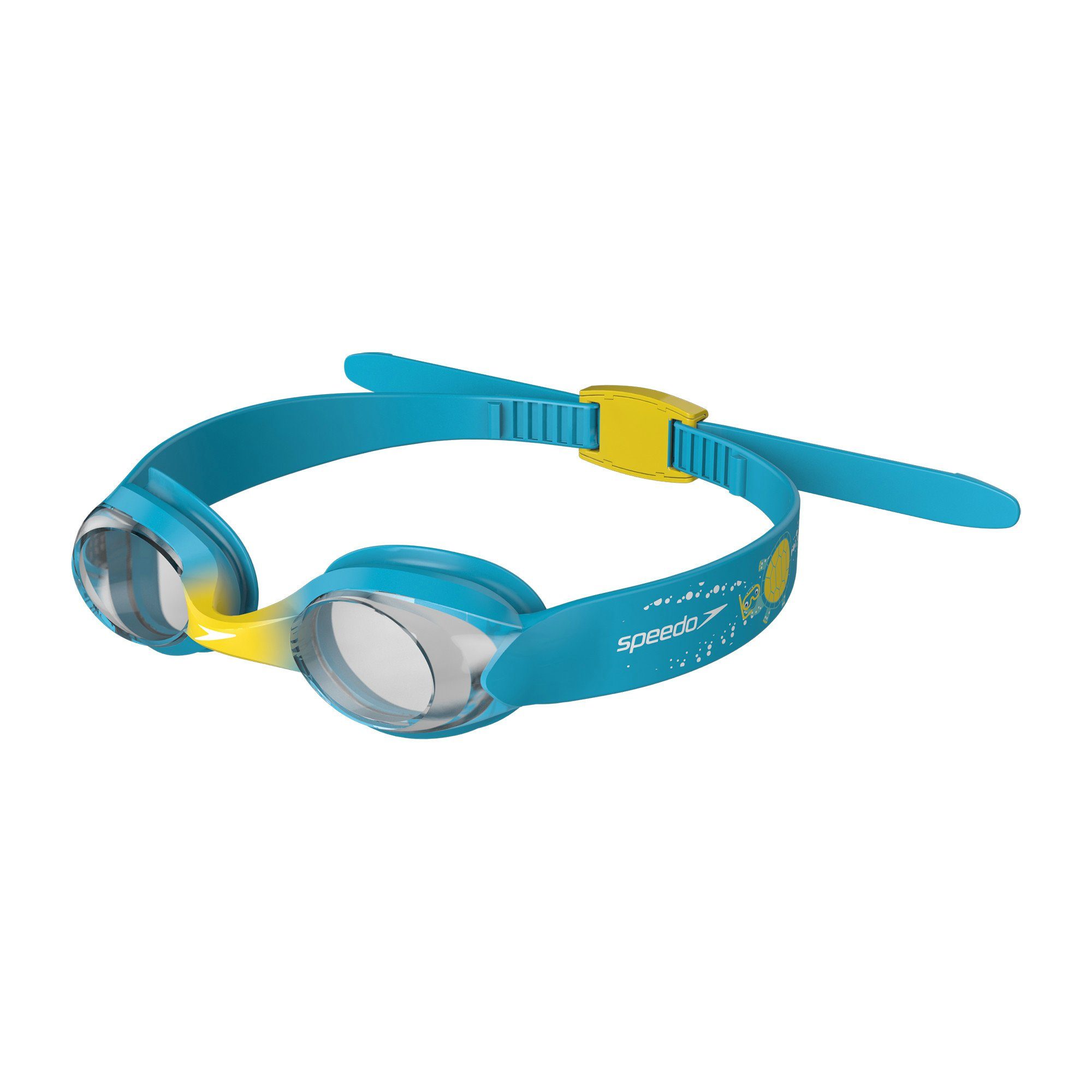 Yellow Turquoise Speedo UV-Schutz Infant 100% / / Illusion Schwimmbrille Clear Speedo (1-St), Goggle,