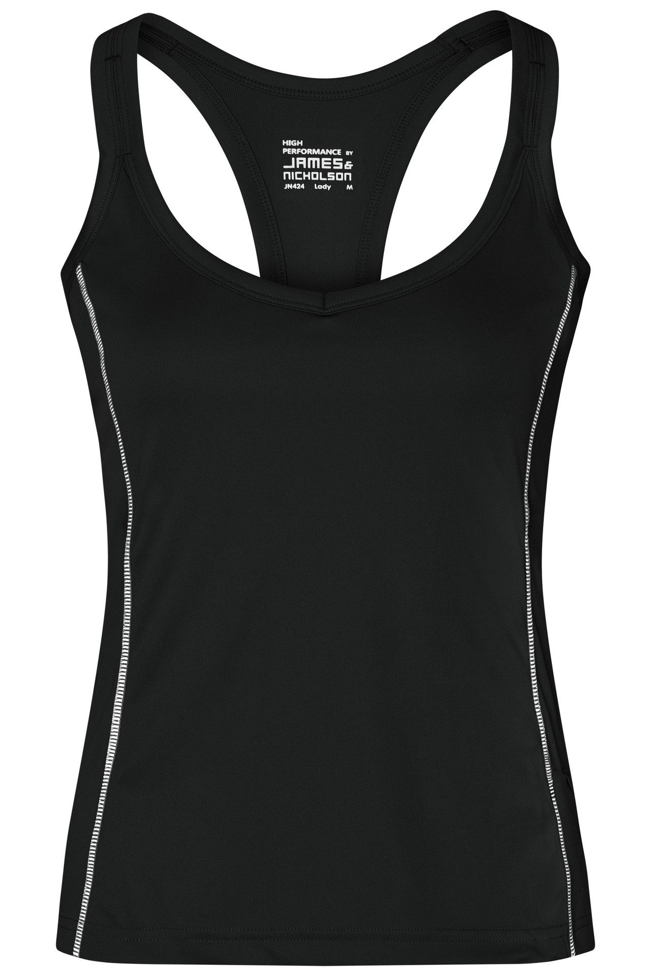 James & Nicholson Lauftop Doppelpack Damen Sporttop mit modischen reflektierenden Details JN424 (Doppelpack, 2er-Pack) Ladies' Running Reflex Top