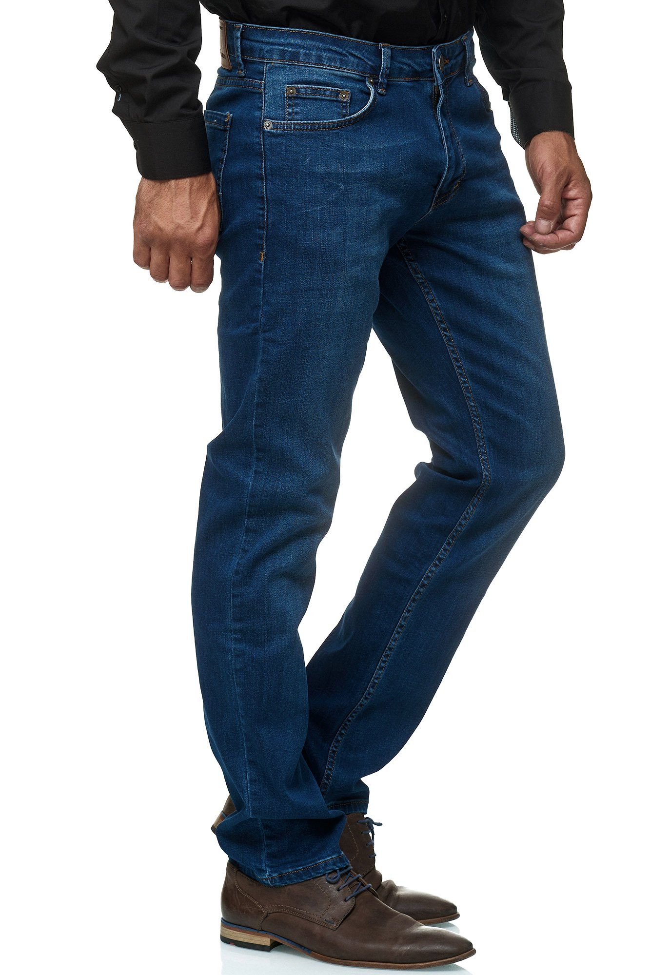 Straight Jeans Design Regular-fit-Jeans Herren JEEL 5-Pocket 03-Blau Cut 305