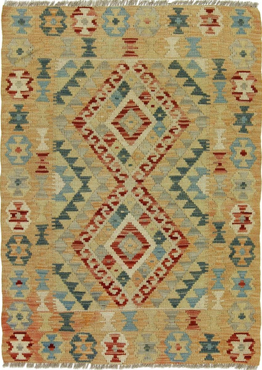 Orientteppich Kelim Afghan 83x115 Handgewebter Orientteppich, Nain Trading, rechteckig, Höhe: 3 mm