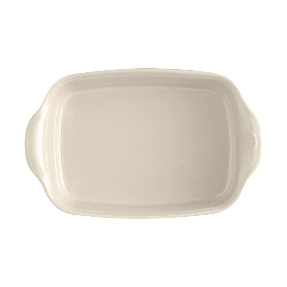 Emile Henry Auflaufform Gratinform 22x14 cm Ultime Argile, Keramik, 800ml, Made in France, Keramik, mikrow.- & spülm.sicher, beige
