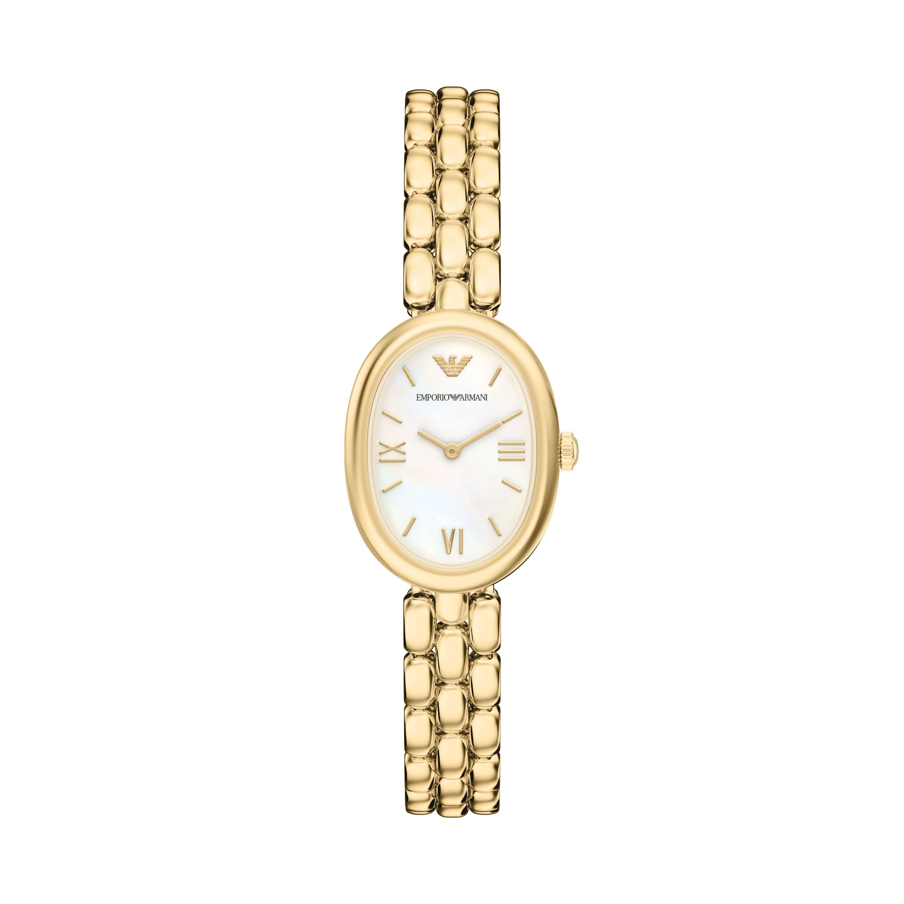 Emporio Armani Quarzuhr SINFONIA AR11777, Armbanduhr, Damenuhr, Edelstahlarmband, analog