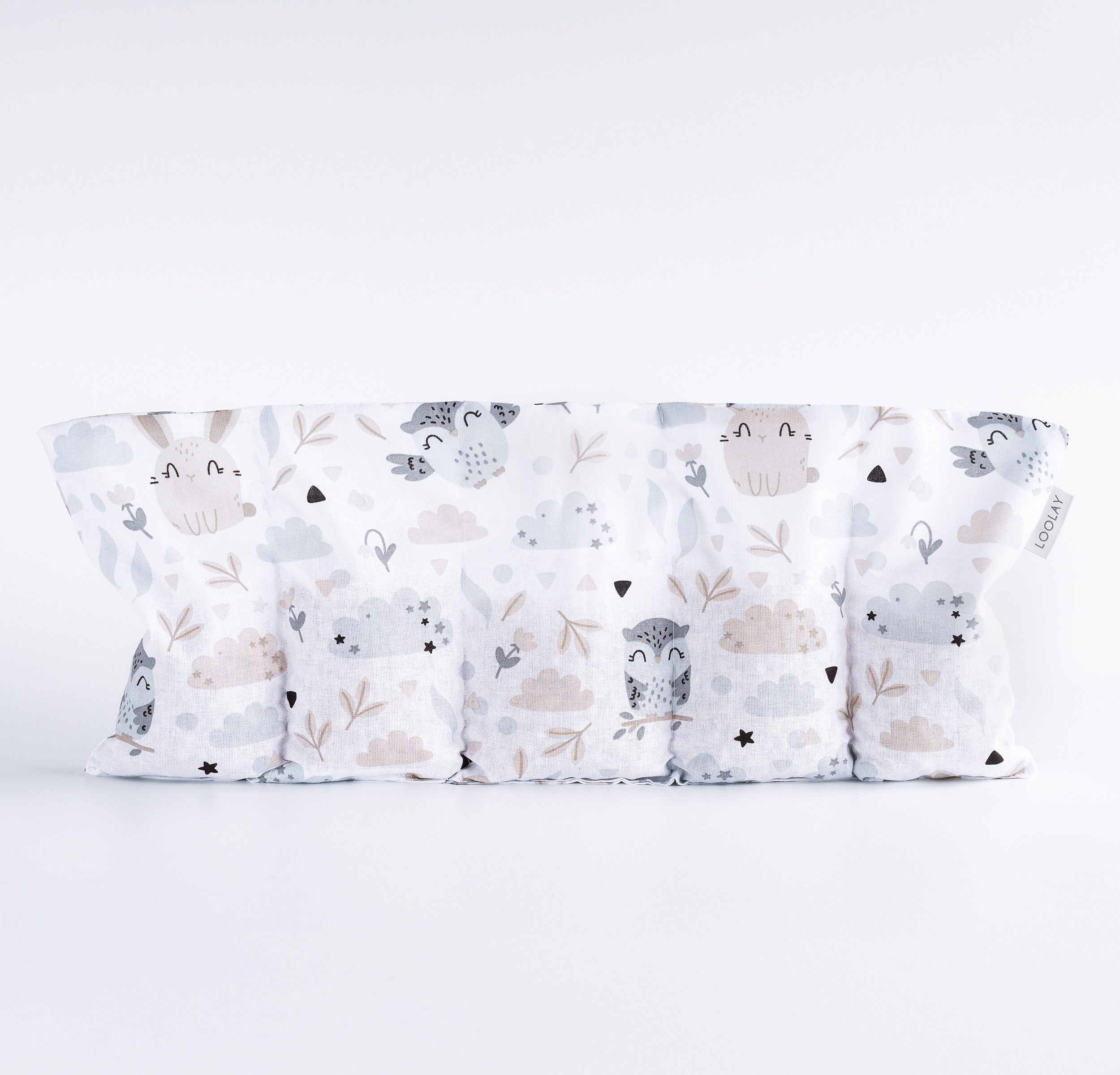 Loolay Kirschkernkissen groß 50x20cm 700g natürliches Wärmekissen Kältekompresse mit 5 Kammern, Regelschmerzen, Bauch-, Nacken- Rückenschmerzen Muskelverspannungen Menstruationsbeschwerden, PREMIUM GESCHENK - LOOLAY Bestseller MUSTER!, LOOLAY® - 100% Europäische Stoffe und Kleinserien-Nähen!