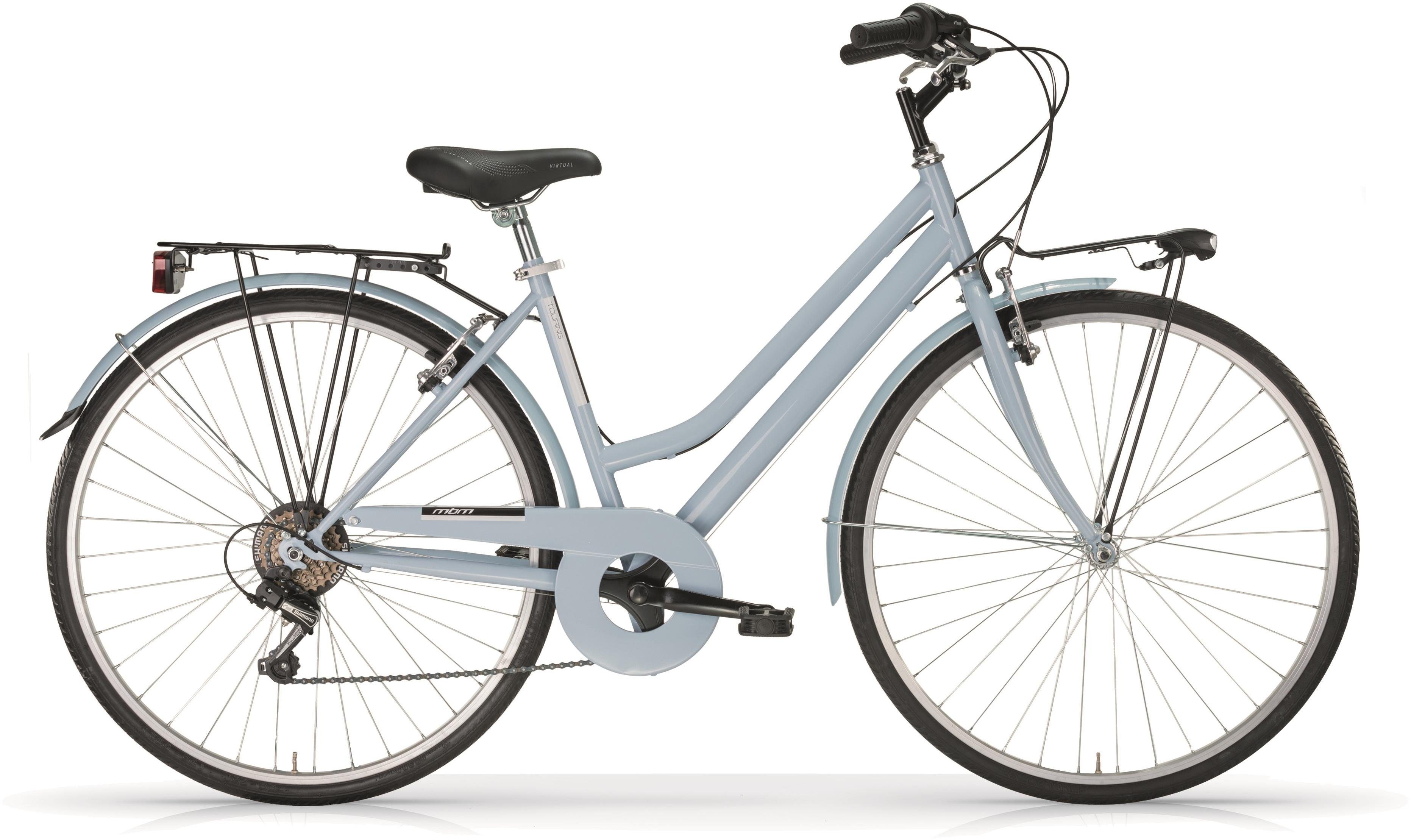 MBM Trekkingrad Touring, 6 Gang Shimano TY 21 Schaltwerk, Kettenschaltung, für Damen, Kettenschaltung