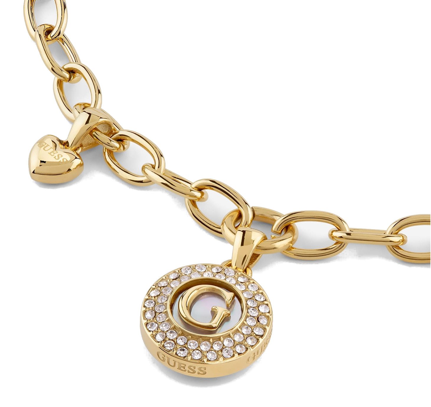 Guess Gliederarmband Pearly G Multi Charm Bracelet