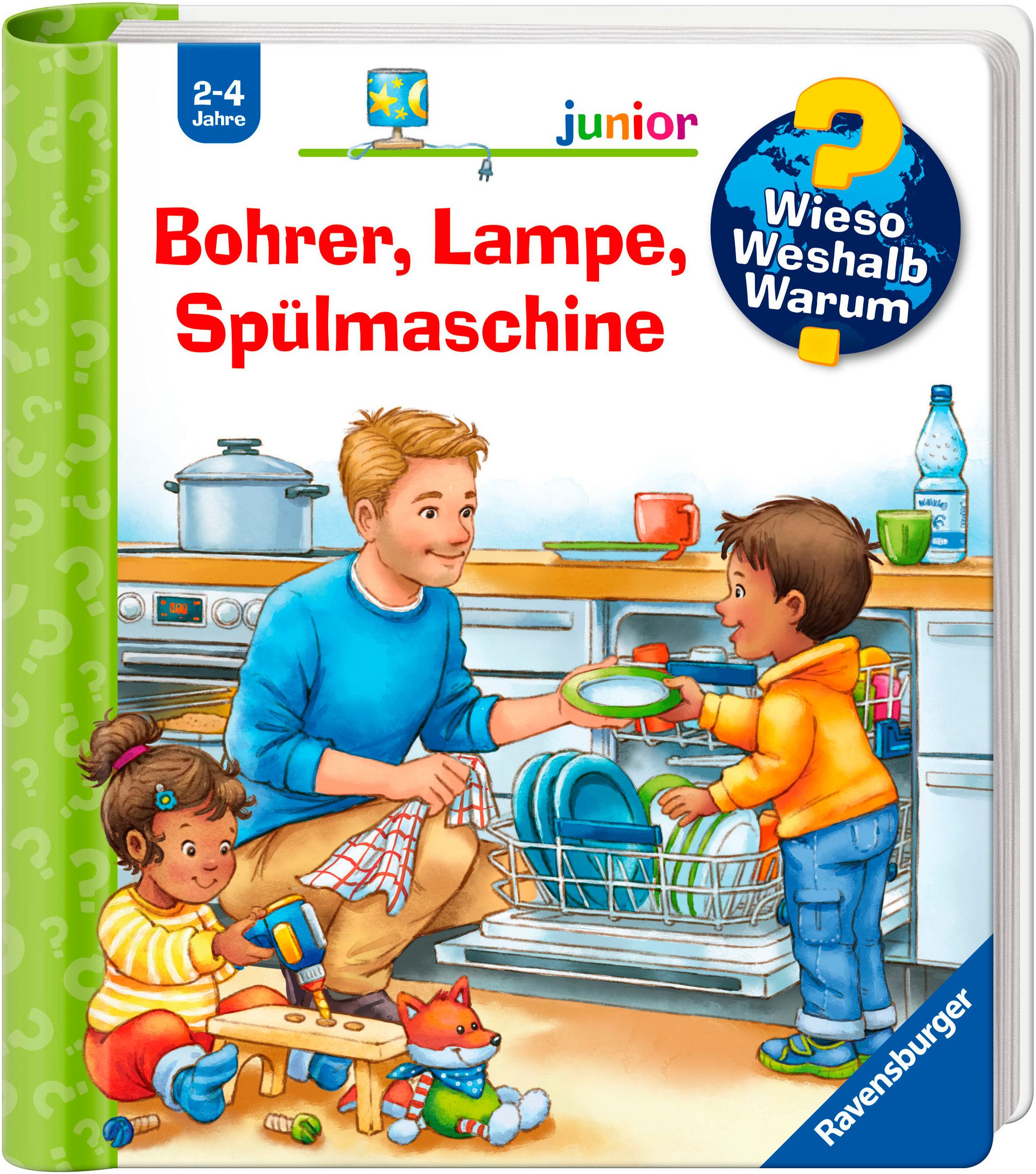 Ravensburger Kinderbuch Wieso? Weshalb? Warum? junior, Band 76 Bohrer, Lampe, Spülmaschine, Made in Europe