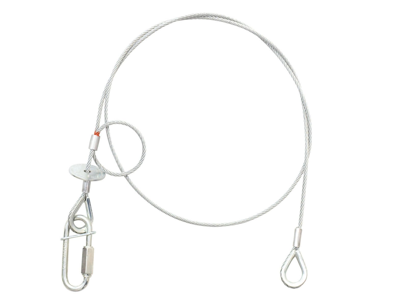 SAVEKING Sicherungsseil 3x1000 silber Drahtseil