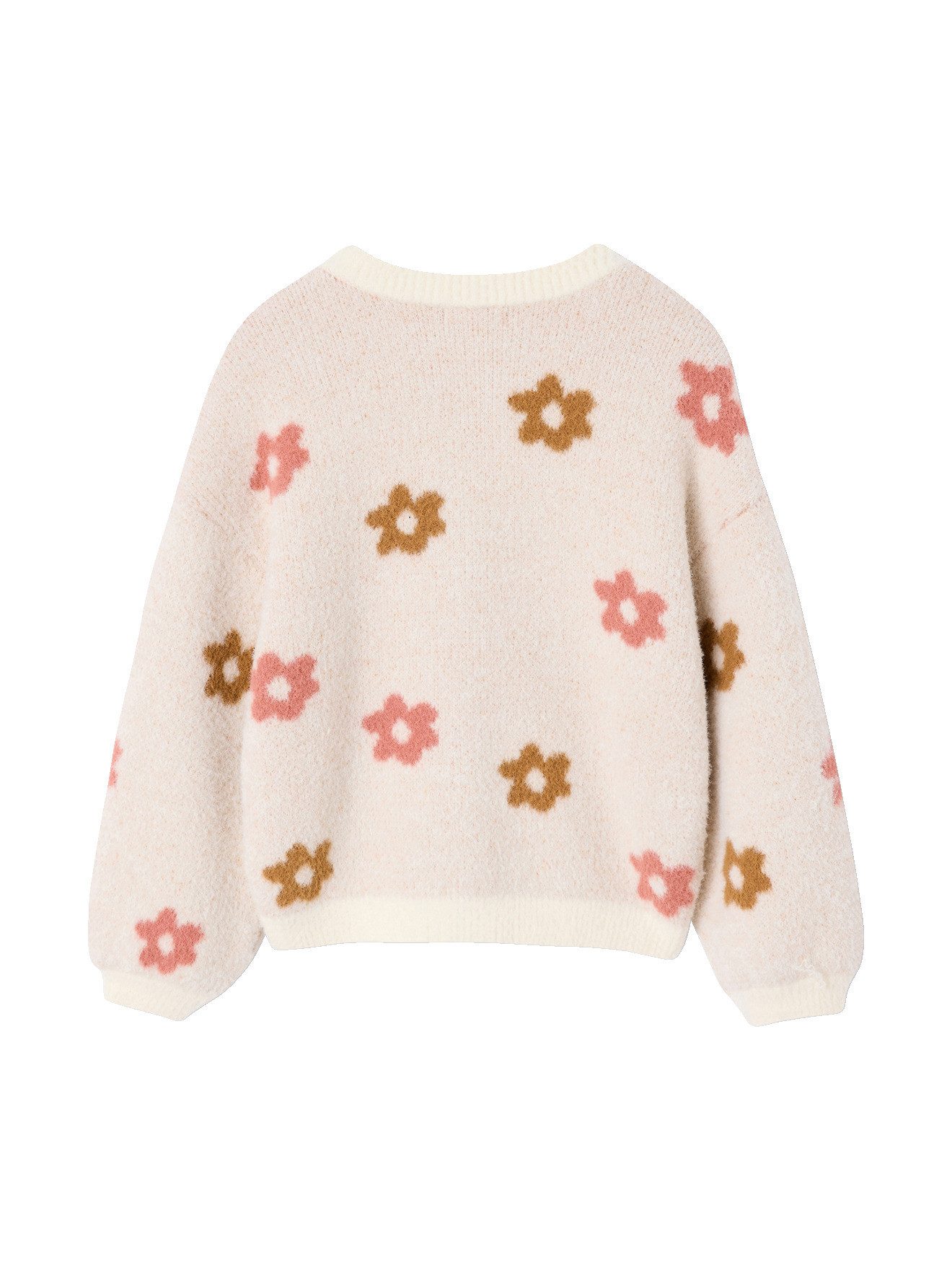 vertbaudet Strickjacke Flauschige Mädchen Strickjacke mit Tiermotiven