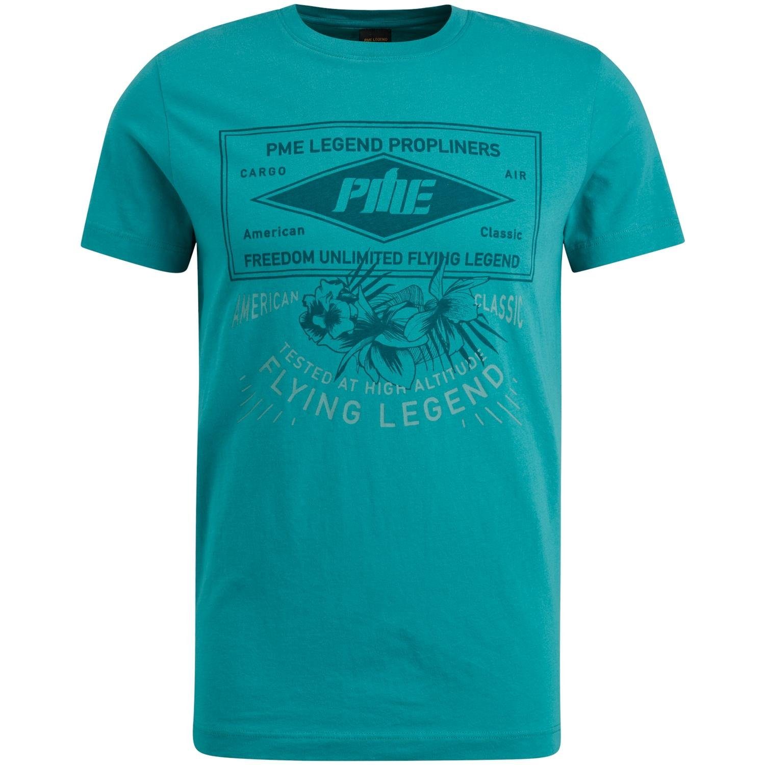 PME Legend Herren T-Shirt – Basic, Kurzarm, In Weiß, Größe M