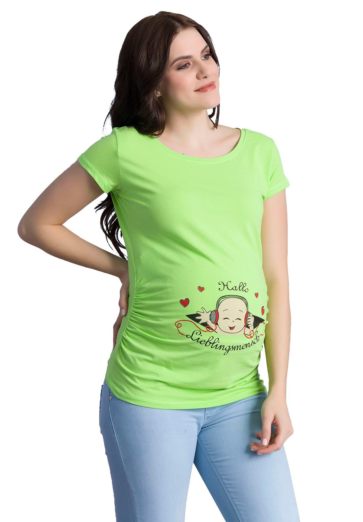 M.M.C. Umstandsshirt Hallo Lieblingsmensch mit Motiv