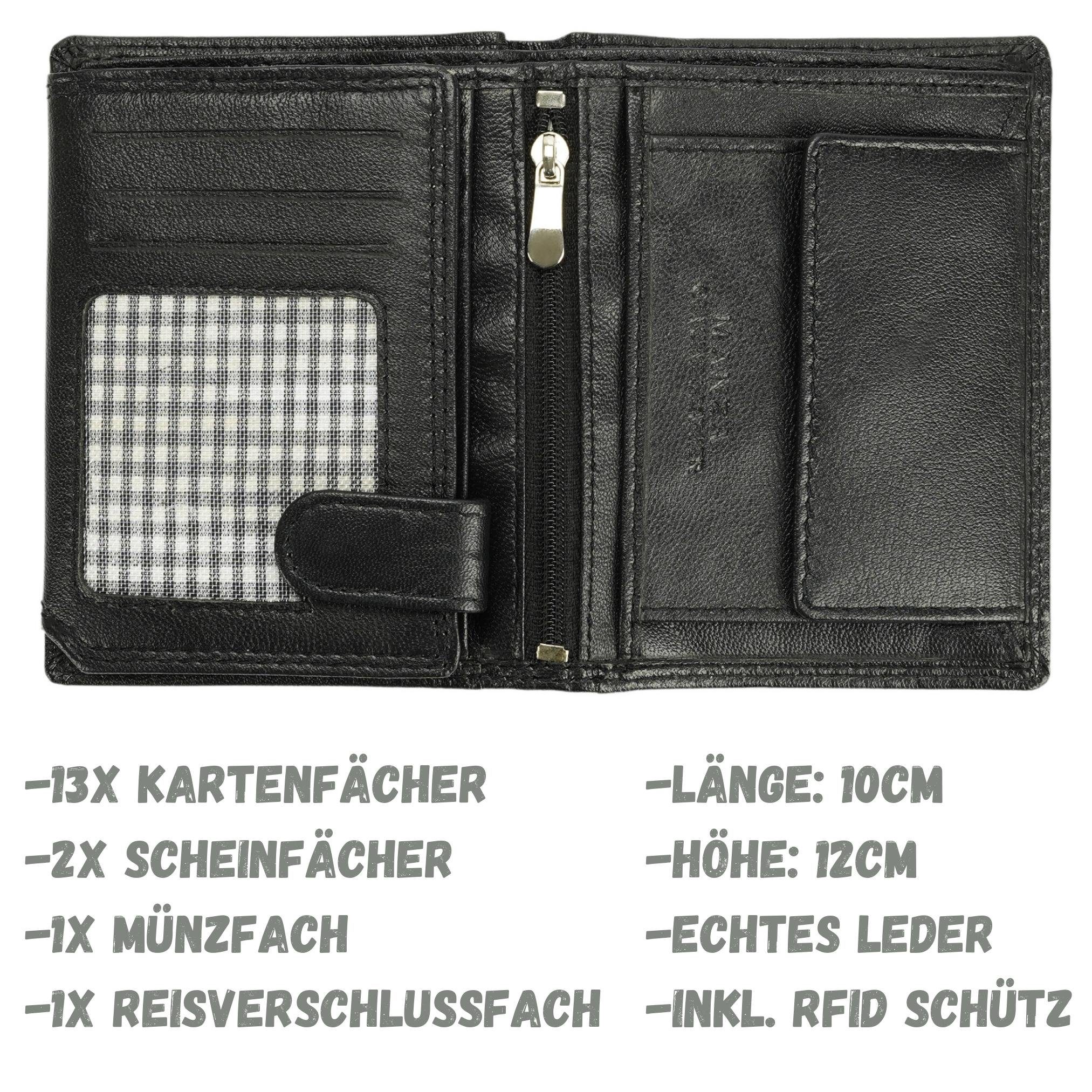 Manza Geldbörse Geldbeutel Herren Echtes Leder günstig online kaufen