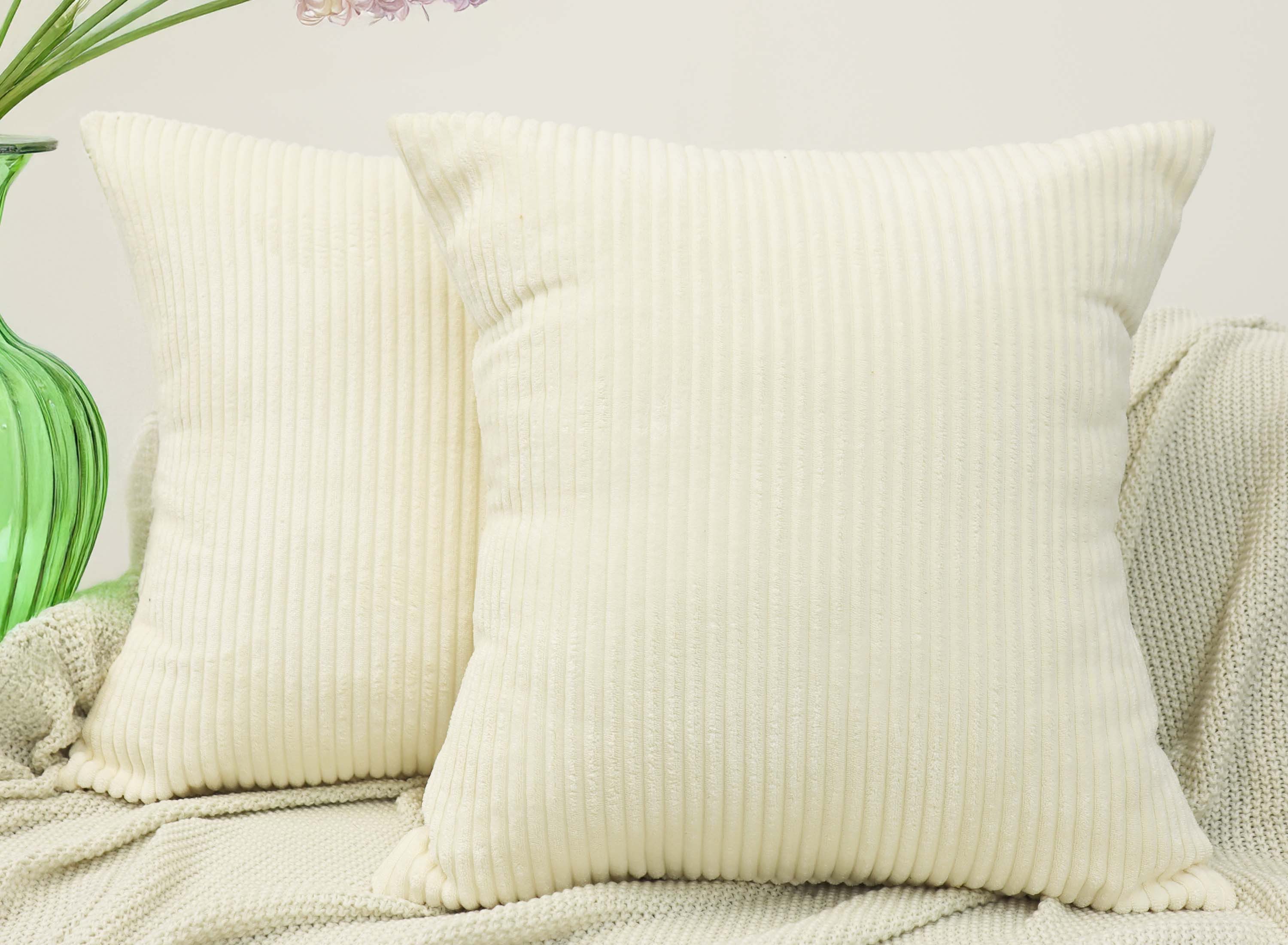 Amilian Dekokissen mit Füllung und Kissenbezug - 2er Set - Kissen, Zierkissen, Sofakissen, (2 Stück), Kopfkissen, Kuschelkissen, Couchkissen mit Kissenfüllung