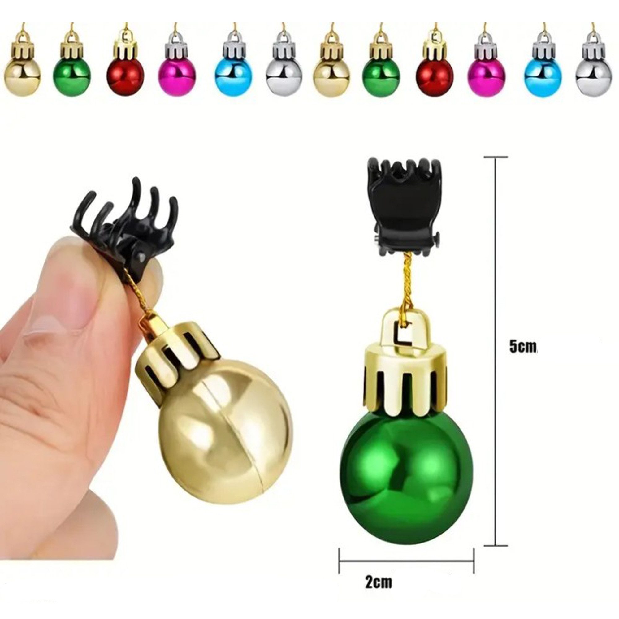 Deggelbam Weihnachtsbaumkugel Weihnachtskugeln für Bart & Haare – Lustiger Bartschmuck Weihnachten, Weihnachtsdeko für Männer & Frauen Weihnachtsaccessoires Geschenkidee