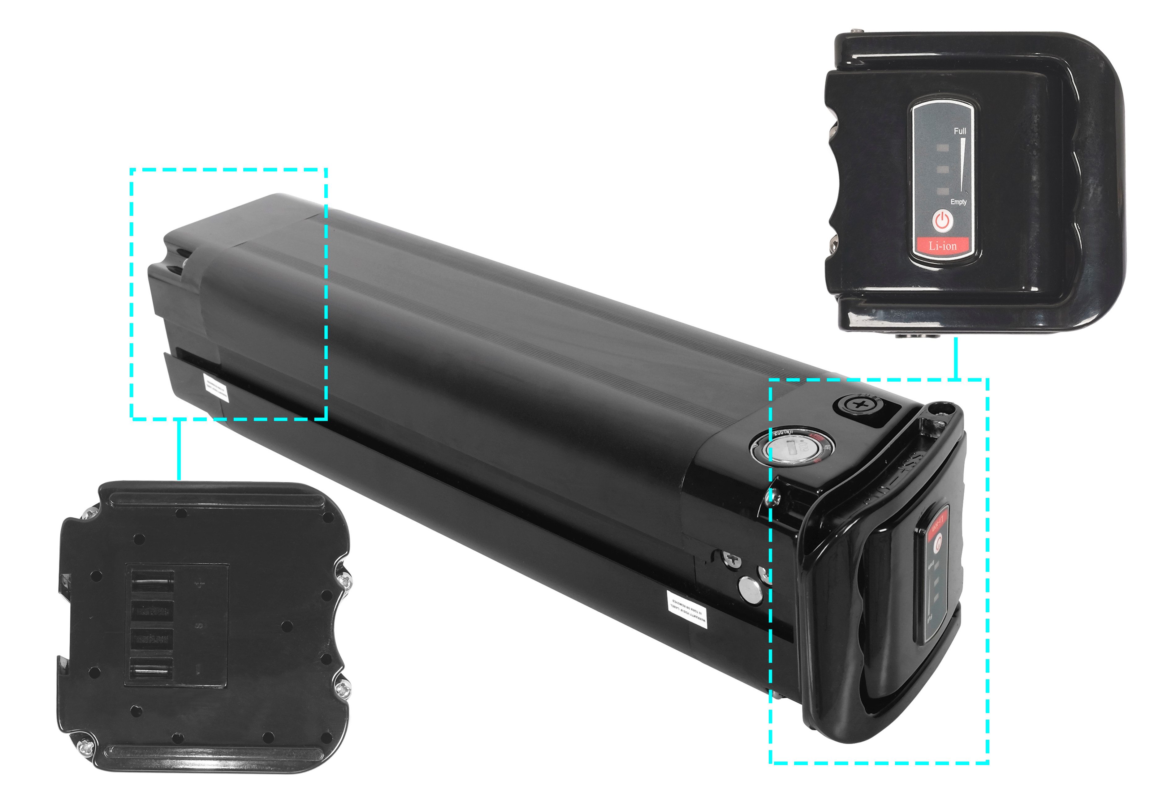 PowerSmart 38cm Version E-Bike Akku für Telefunken Multitalent RC820 RC822 RC830 RC840 RC860 RC865 RC870 Li-ion 13400 mAh (36 V)