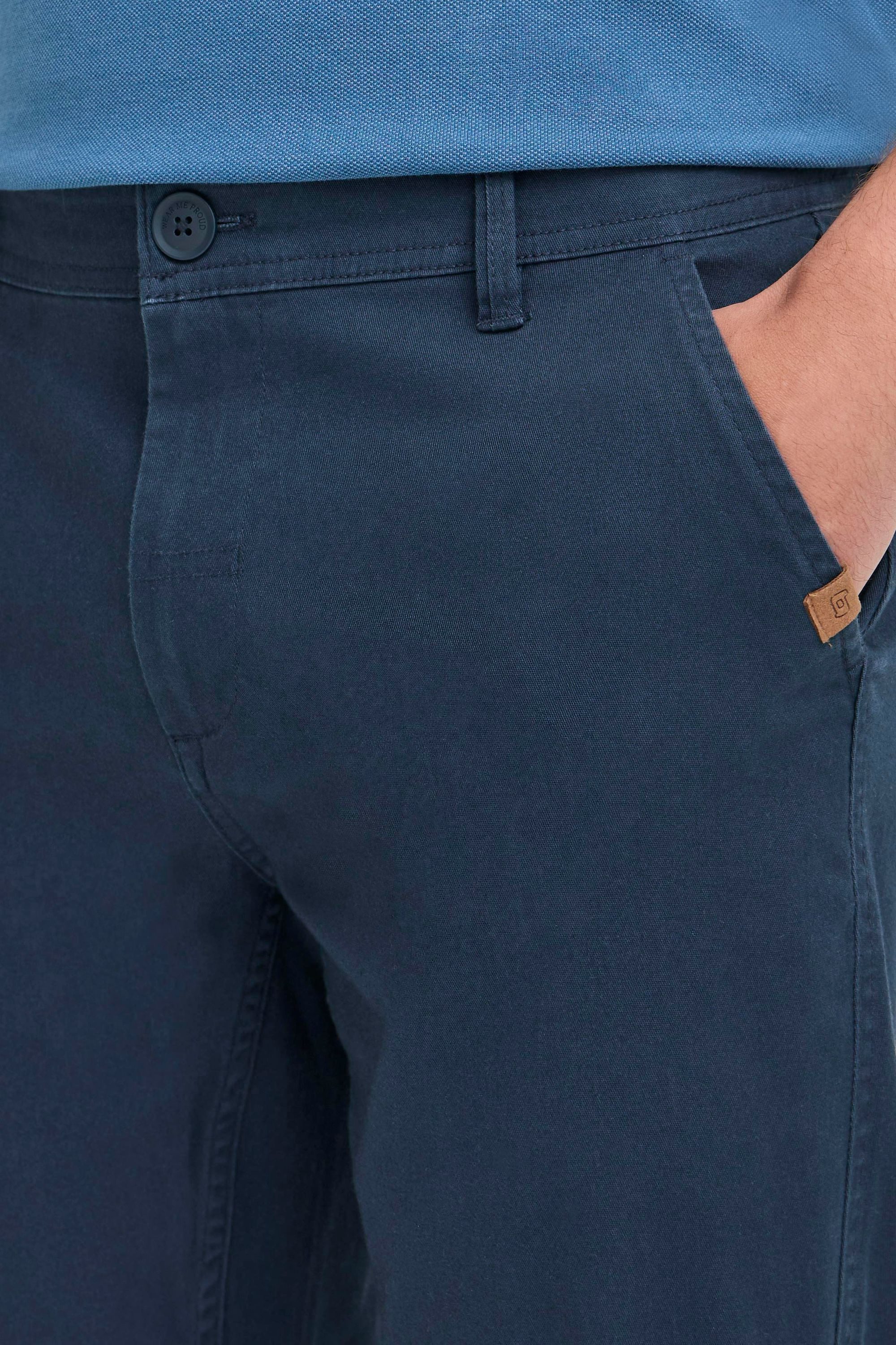 Blend Chinohose BHTirak Stoffhose mit Gürtelschlaufen und Leder-Details - Regular Fit