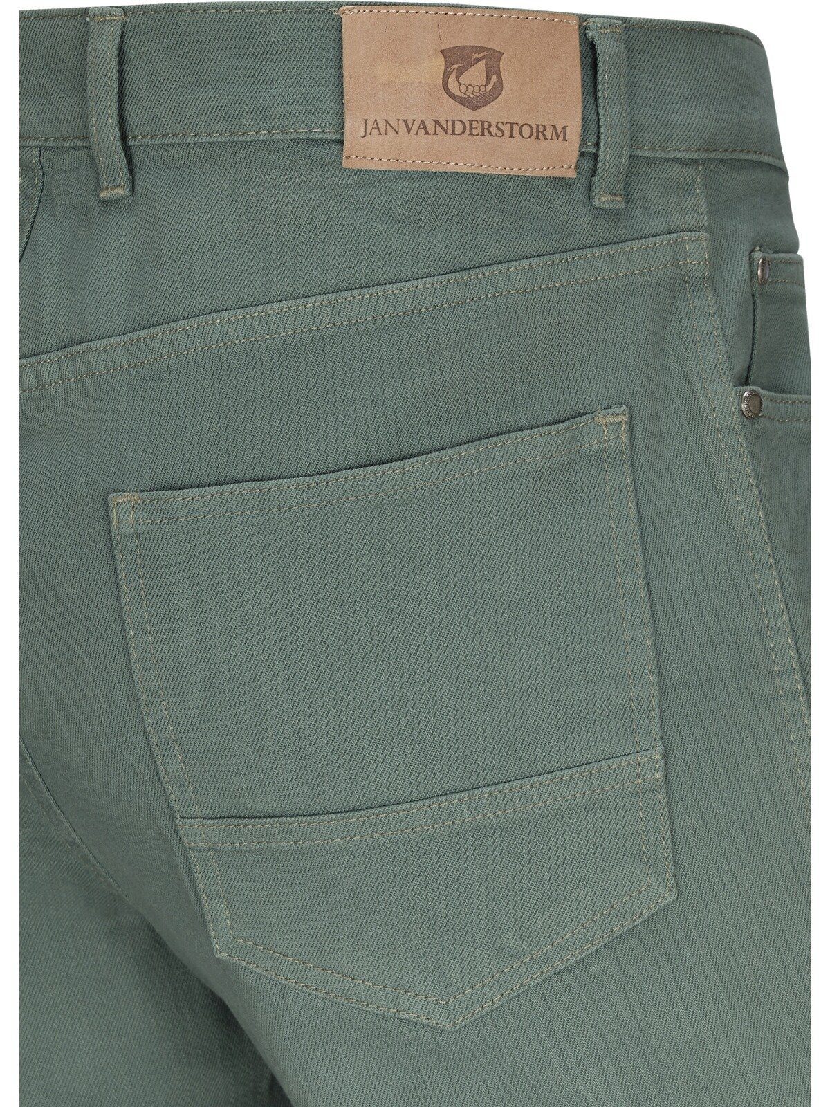 angenehmer GUNNAR Stretch-Denim Jan 5-Pocket-Jeans Vanderstorm grün
