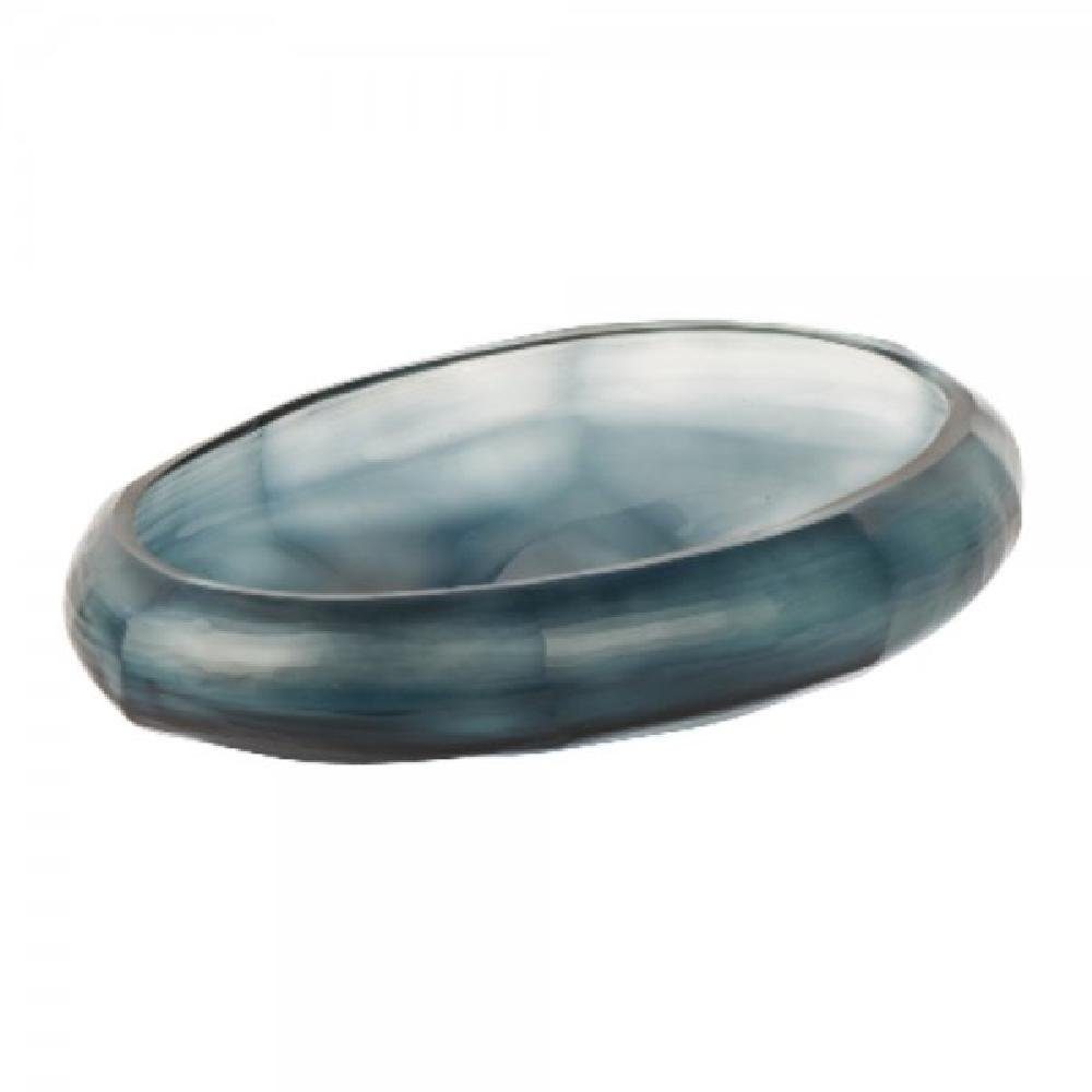 Lambert Servierschale Schale Boccioni Glas Rauchblau (30cm)