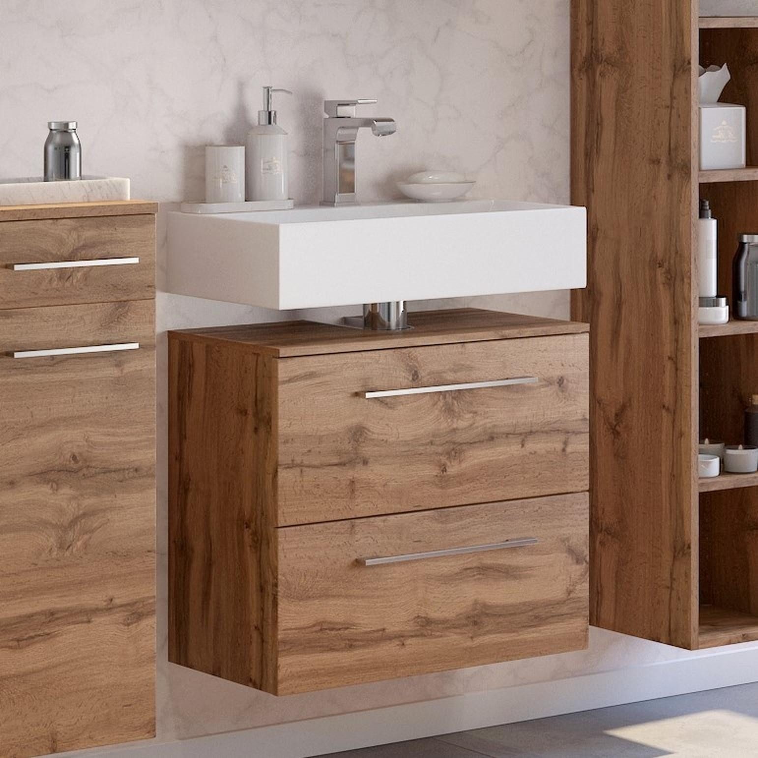 freiraum Waschbeckenunterschrank Livorno 60 x 54 x 35 cm (B/H/T)