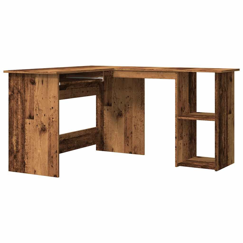 vidaXL Schreibtisch NA Eckschreibtisch Altholz-Optik 120x140x75 cm Spanplatte