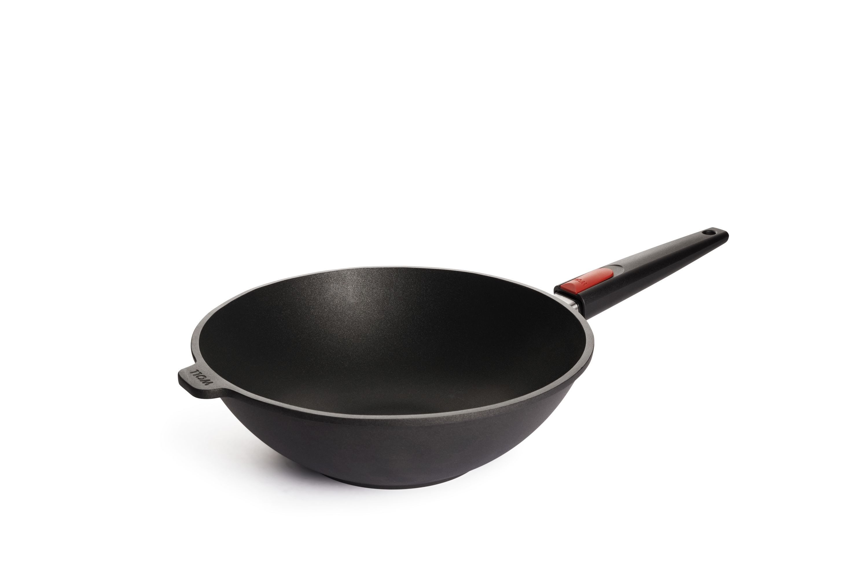WOLL Servierpfanne Norbert Woll GmbH Guss-Schwenkpfanne Titanium Schwarz 30 cm 10 cm Höhe, (Guss-Schwenkpfanne), Ohne Deckel