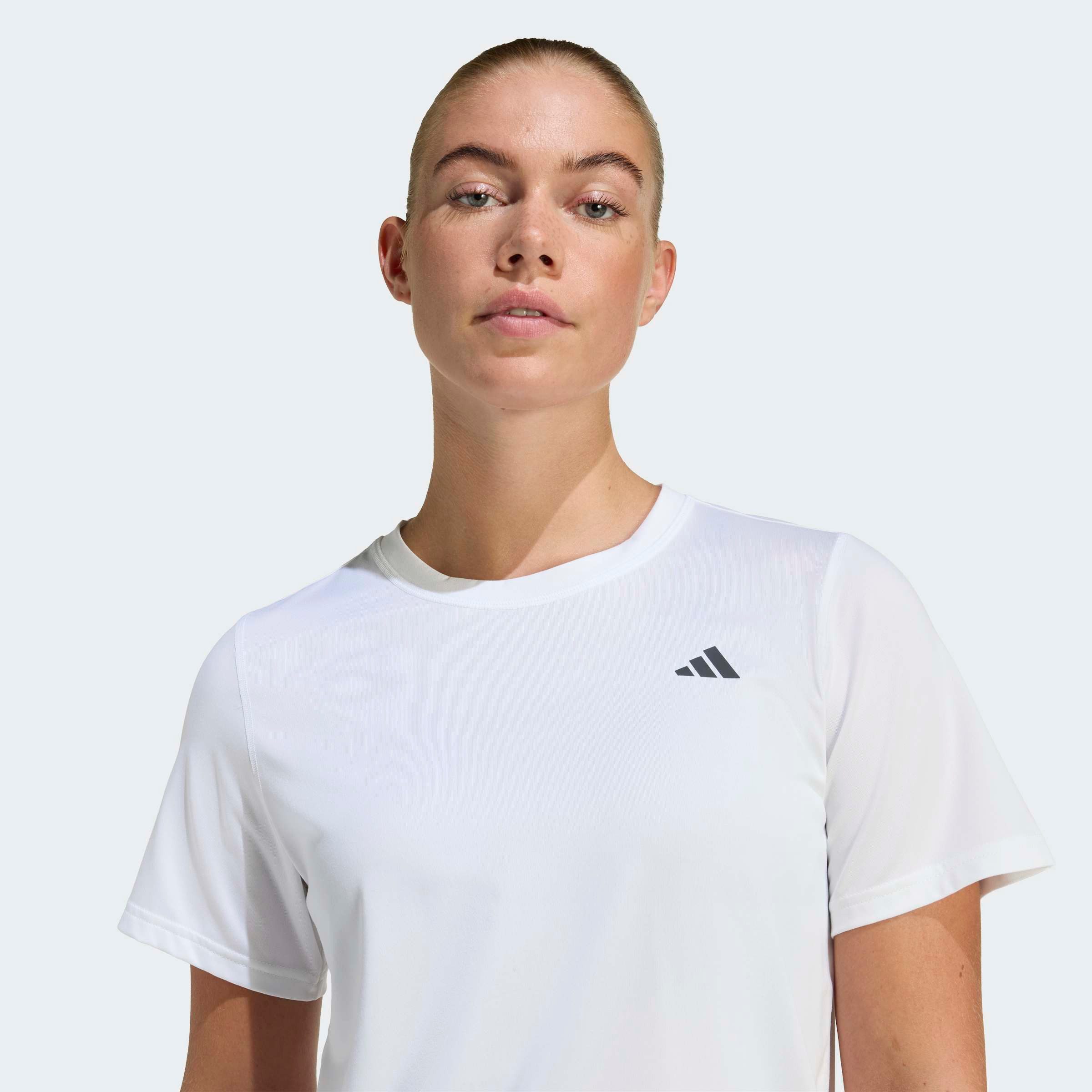 adidas Performance T-Shirt WORKOUT ESSENTIALS für Erwachsene, mit Rundhalsausschnitt, ohne Verschluss, aus Polyester
