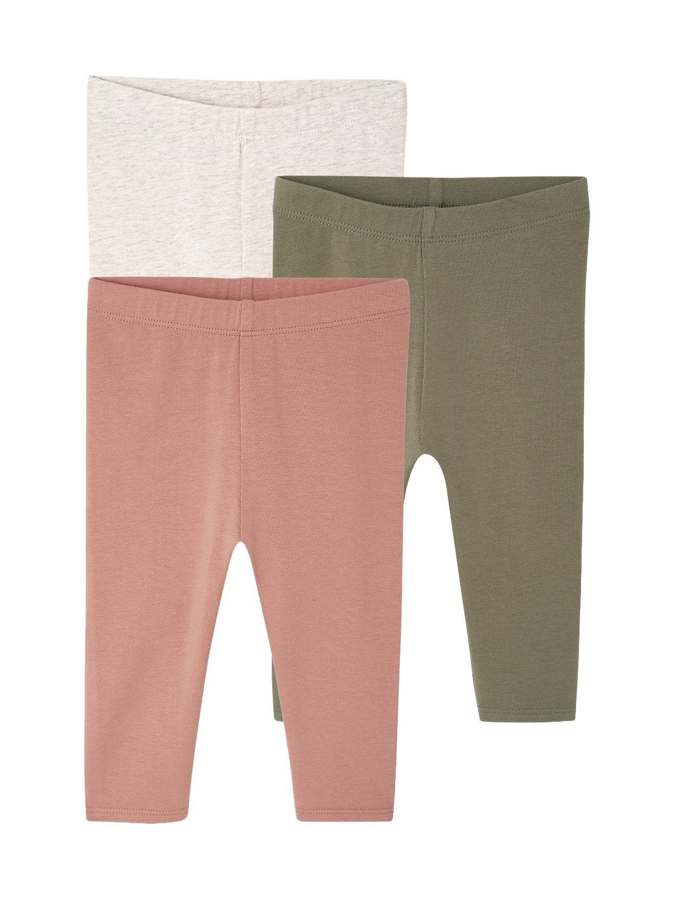 Leggings 3er-Pack einfarbige Baby Leggings Basics