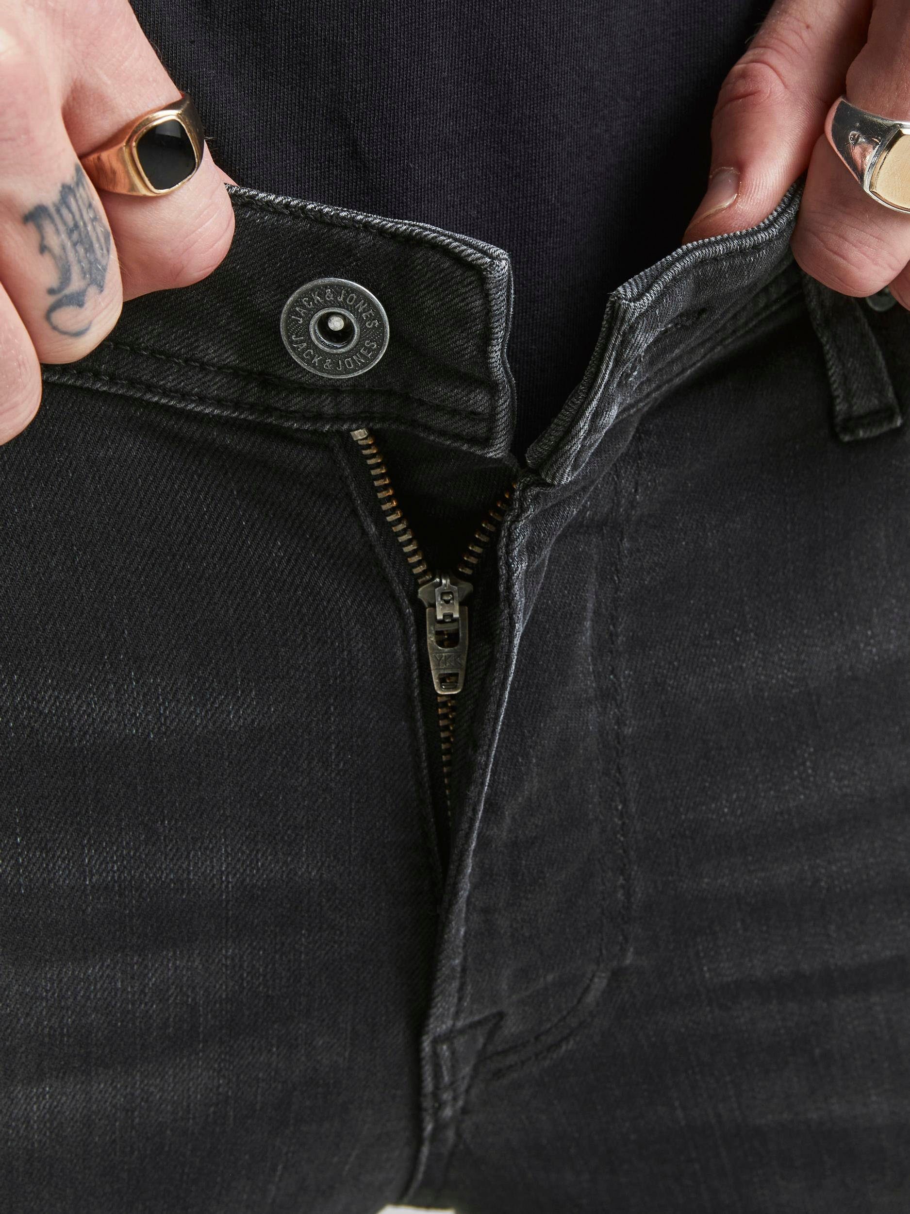 Jack TOM black-denim ORIGINAL Jones & Skinny-fit-Jeans