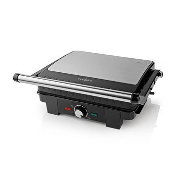 Nedis Paninigrill Kontaktgrill Grill Tischgrill Panini 2200W Anti-Haft-Beschichtung