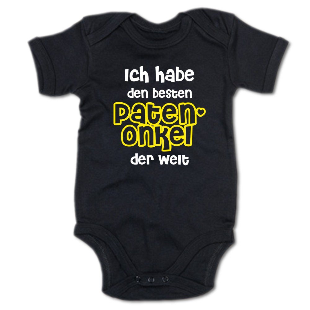Ggraphics Kurzarmbody Baby Body Ich habe den besten Patenonkel der