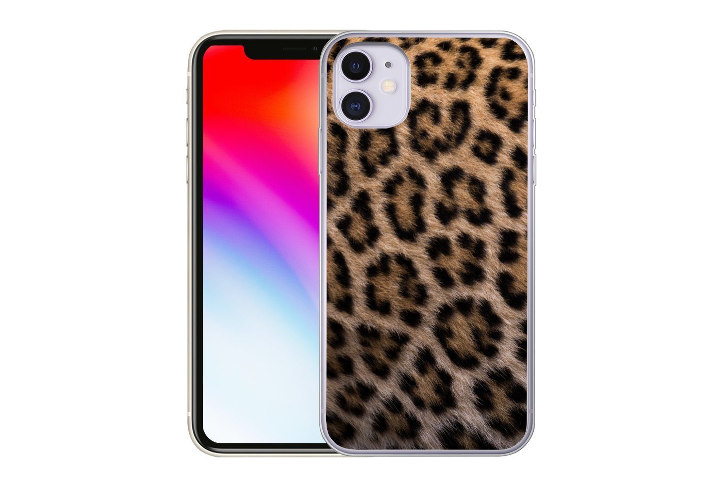 MuchoWow Handyhülle für Apple iPhone 11 Panther Druck, Smartphone-Bumper, Print, Handy Schutzhülle Dünn