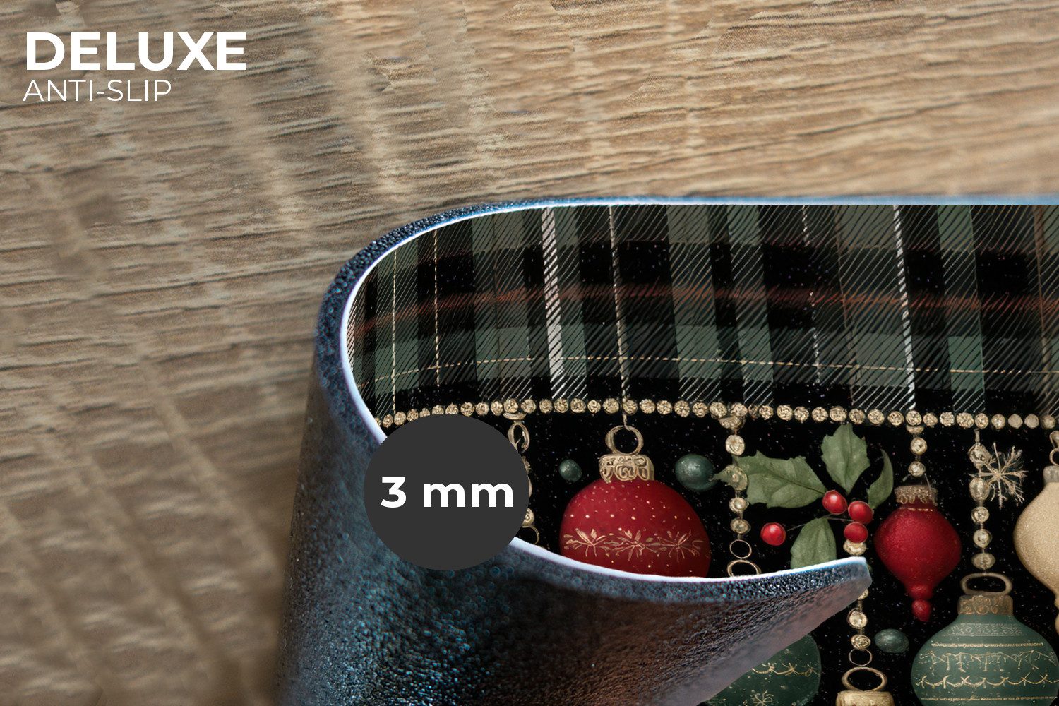 MuchoWow Platzset Weihnachtskugeln - Rot - günstig online kaufen