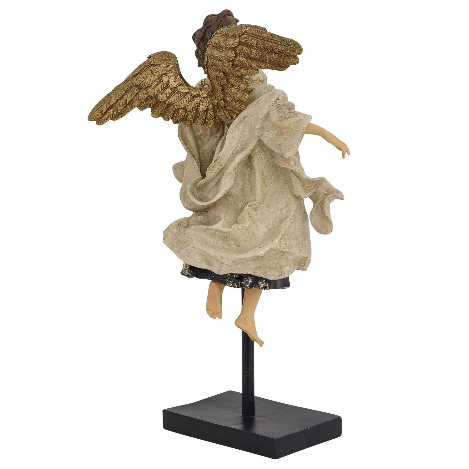 Kunststein Engel Figur Skulptur Engelsfigur Antik- Skulptur Aubaho Dekoration Engelfigur