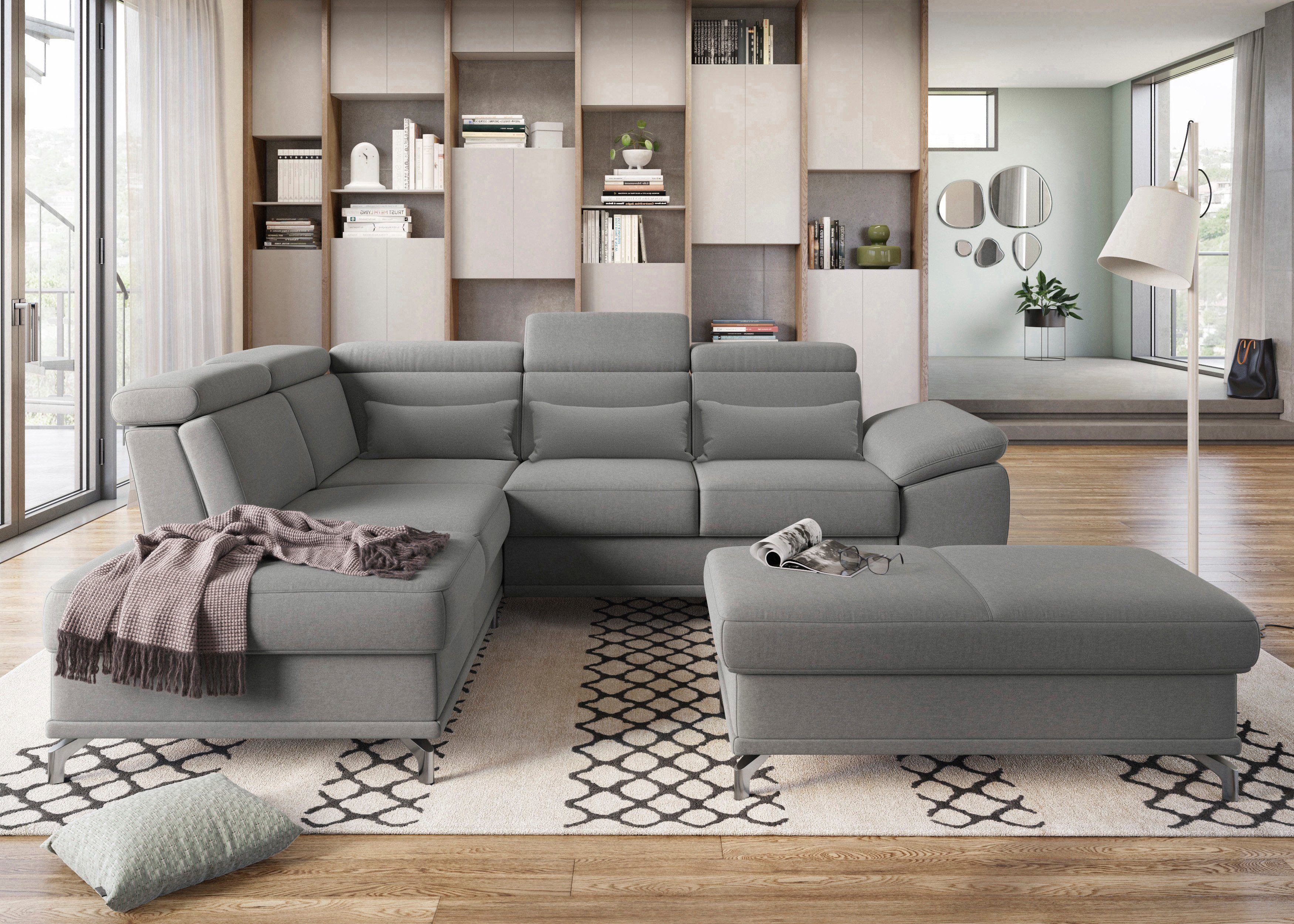 sit&more Ecksofa Cabrio L-Form, mit Sitztiefenverstellung, günstig online kaufen