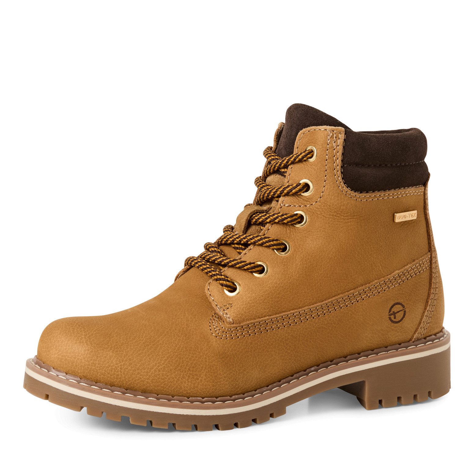 Tamaris Winterboots, Blockabsatz, Schnürstiefelette mit DUO-TEX Ausstattung