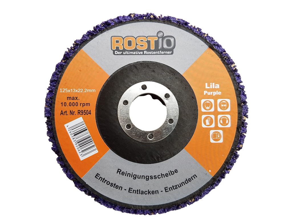 Rostio Schleifscheibe 2x CSD Scheibe lila 125 mm Winkelschleifer - Reinigungsscheibe CBS, (1 St), 2er Set