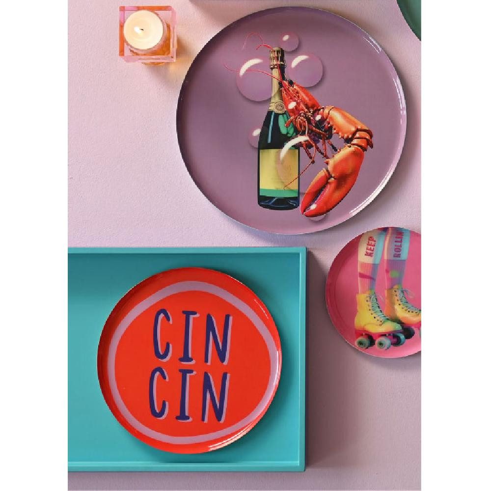 Giftcompany Tablett Dekotablett Love Trays Glitzer Dackel (17,7cm)