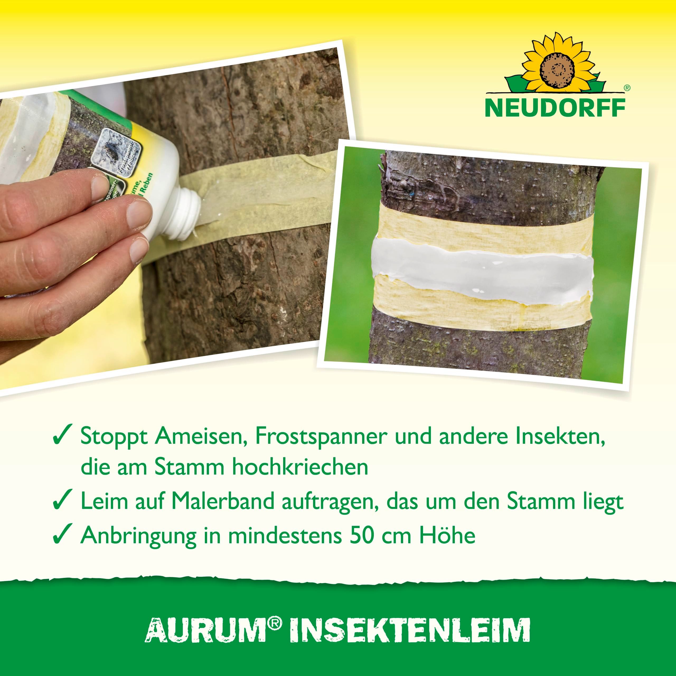 Neudorff Klebefalle Aurum InsektenLeim 125g für über 4m