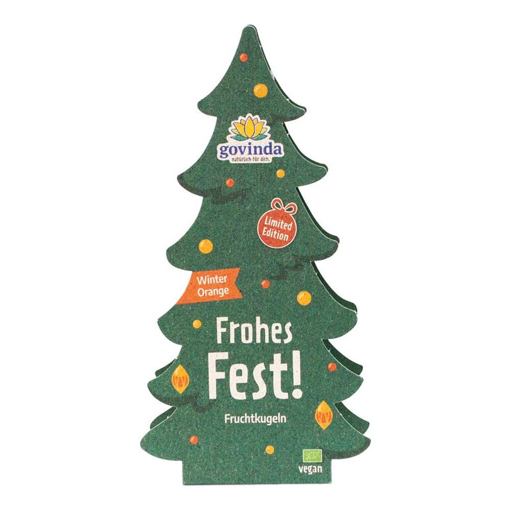 Govinda Süßigkeit Theo Tanne Fruchtkugeln - Frohes Fest 60g