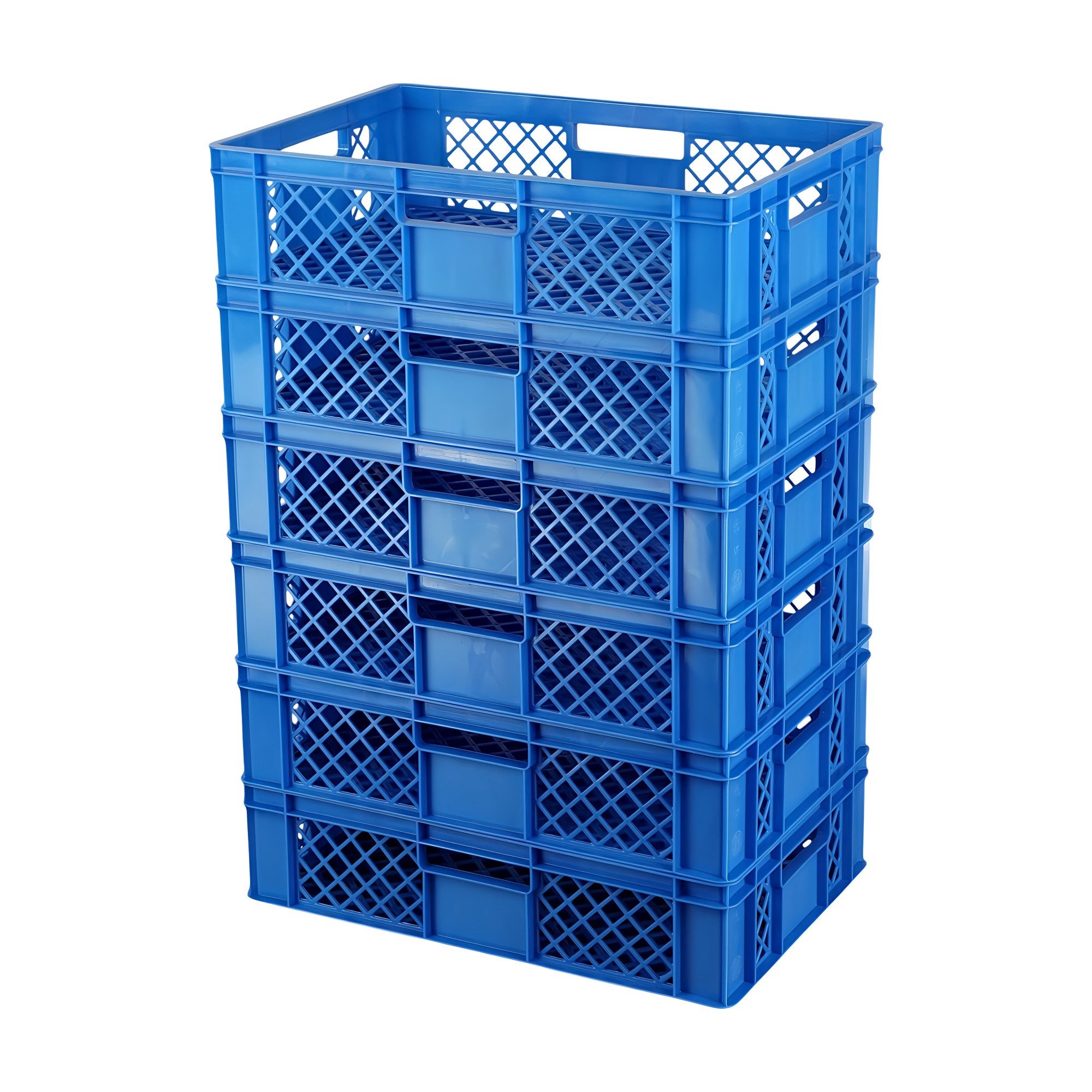 Logiplast Stapelbox 6 Stück Bäckerkisten / Brotkisten 600 x 400 x 150 mm