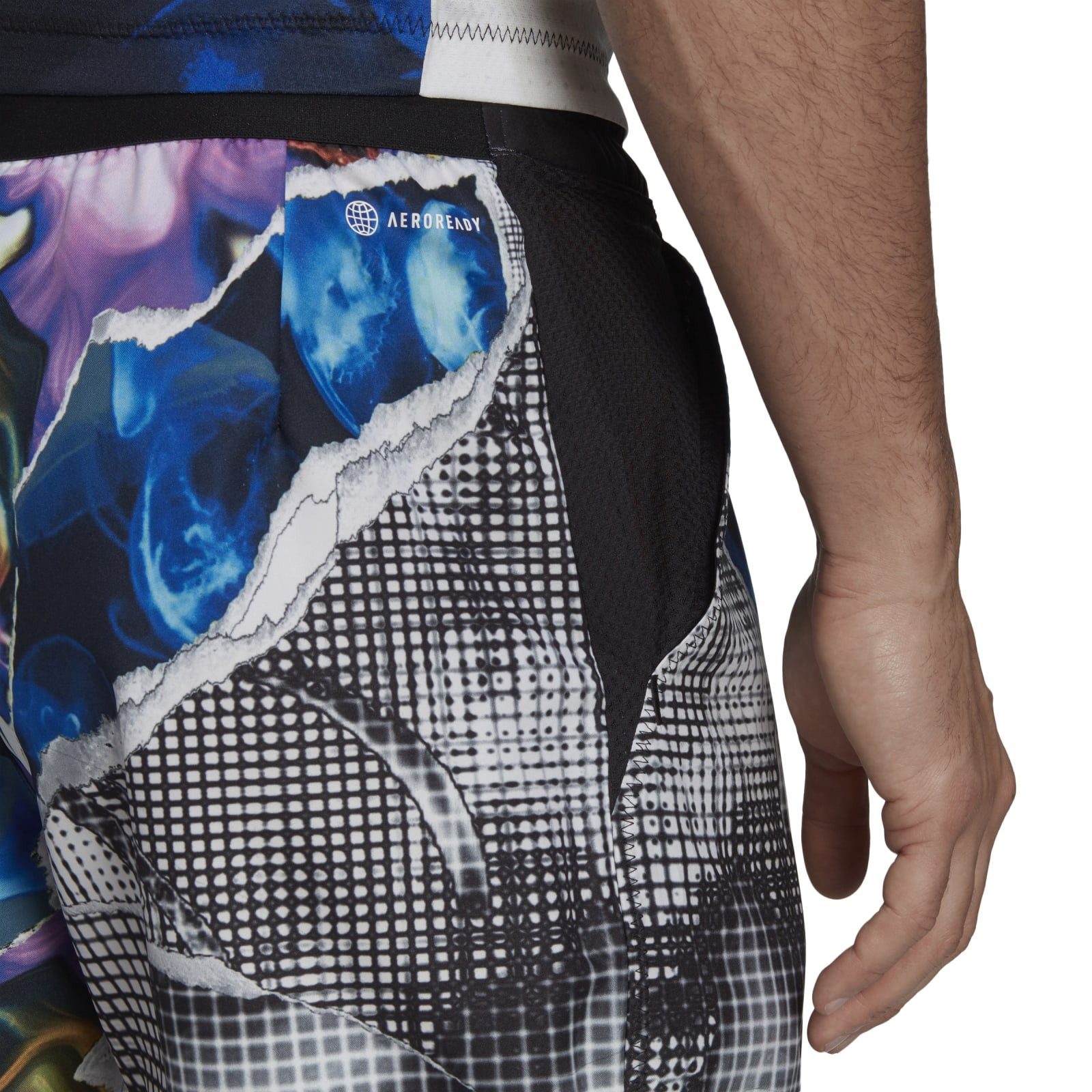 adidas Performance Sporthose Tennishose US Series Printed 7in kurz weiss He günstig online kaufen