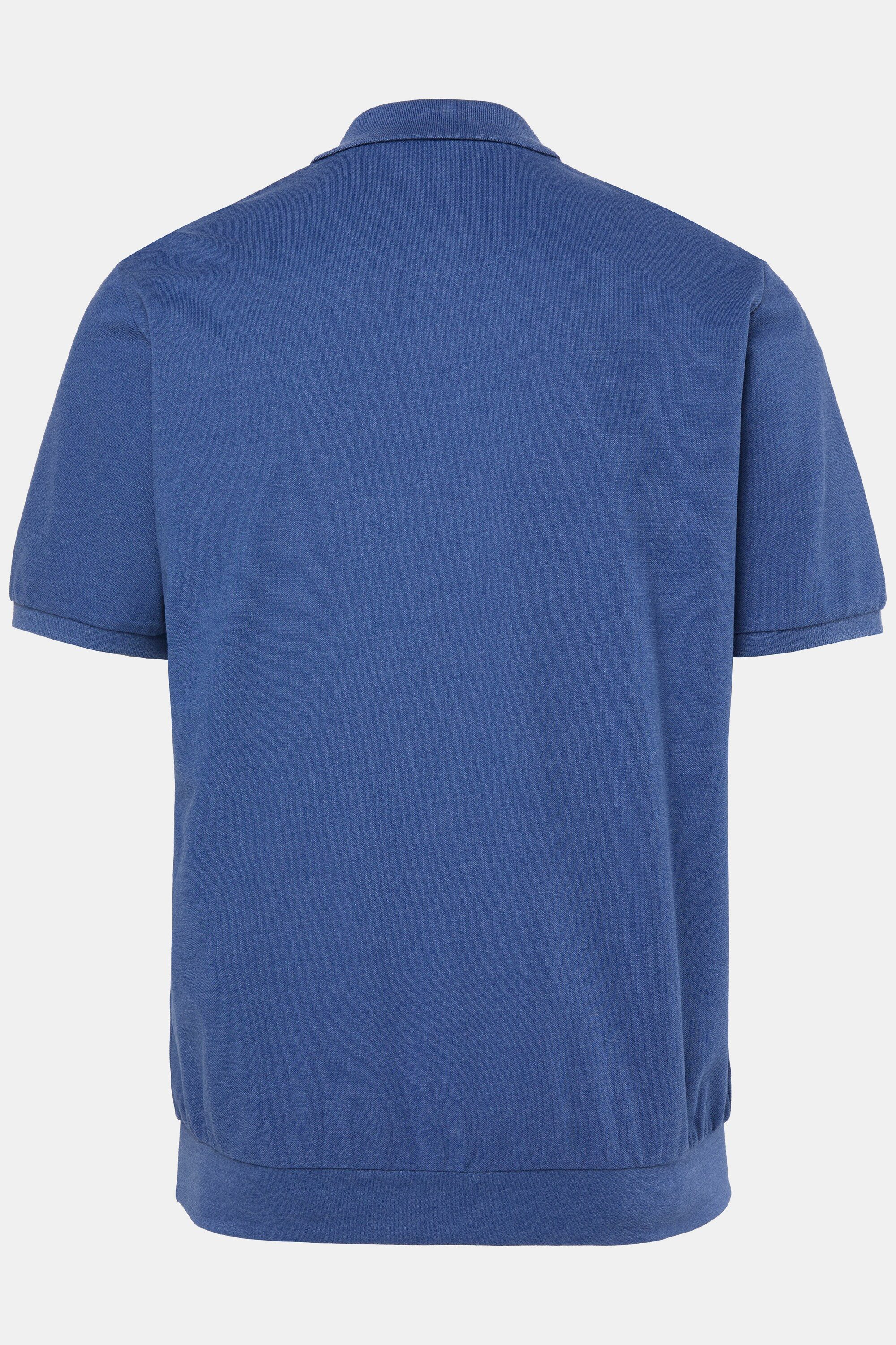 Men Plus Poloshirt Poloshirt Bauchfit Basic Piqué Halbarm
