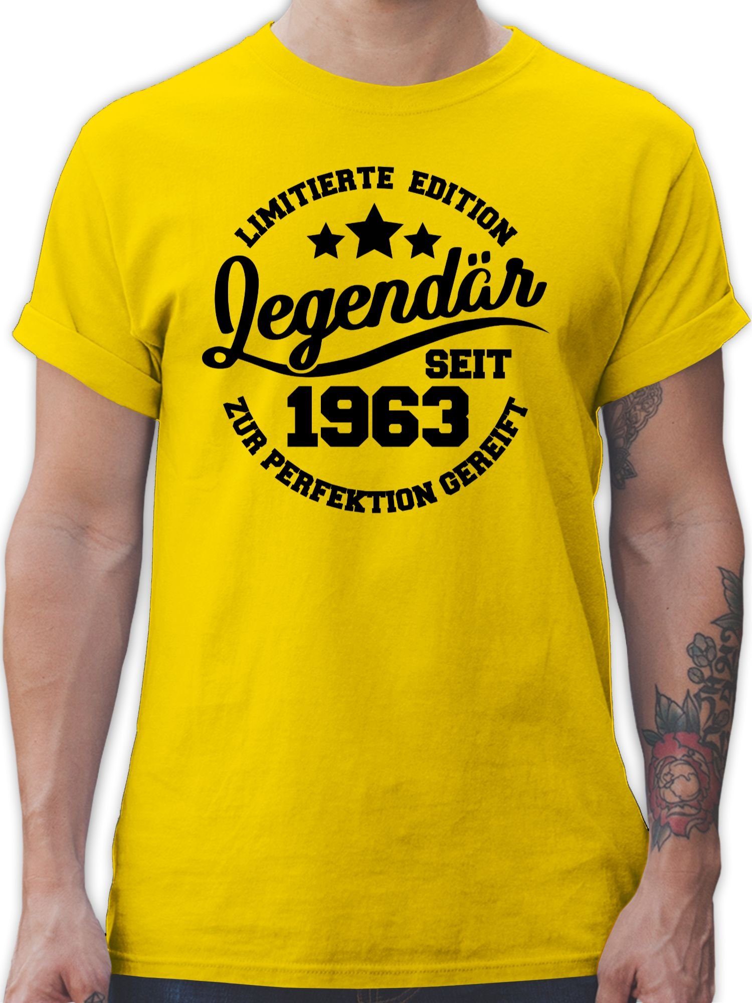Shirtracer T-Shirt Legendär seit 1963 - schwarz - 60. Geburtstag - Herren  Premium T-Shirt t shirt 60 jahre - 60. geburtstag mann - spruch tshirt  herren
