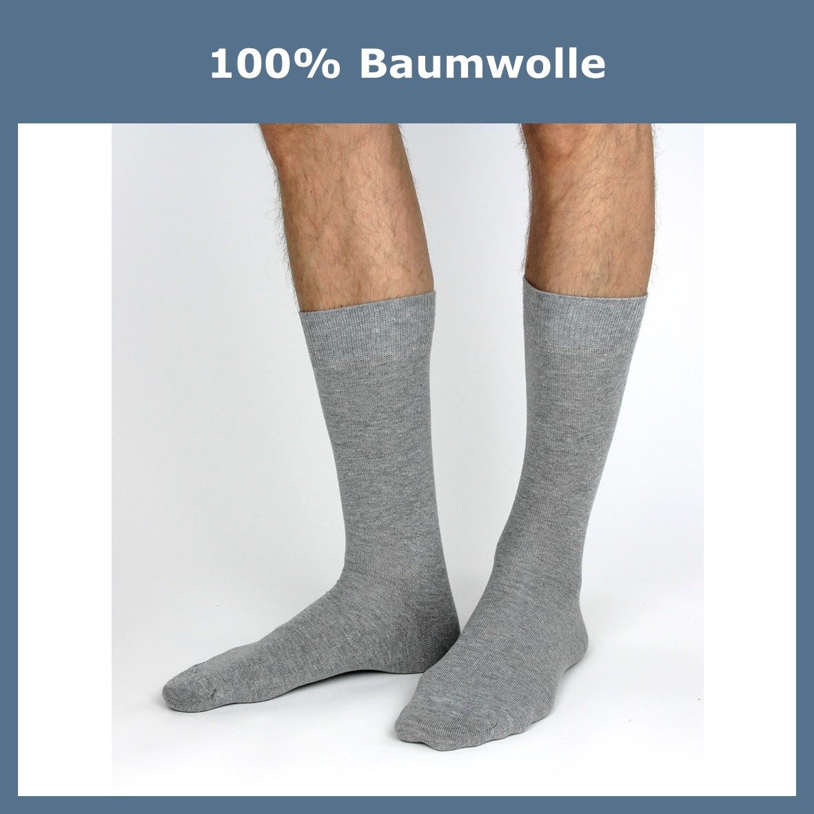 ca·wa·so Businesssocken für Herren aus 100 % Baumwolle - Reine Baumwollsock günstig online kaufen