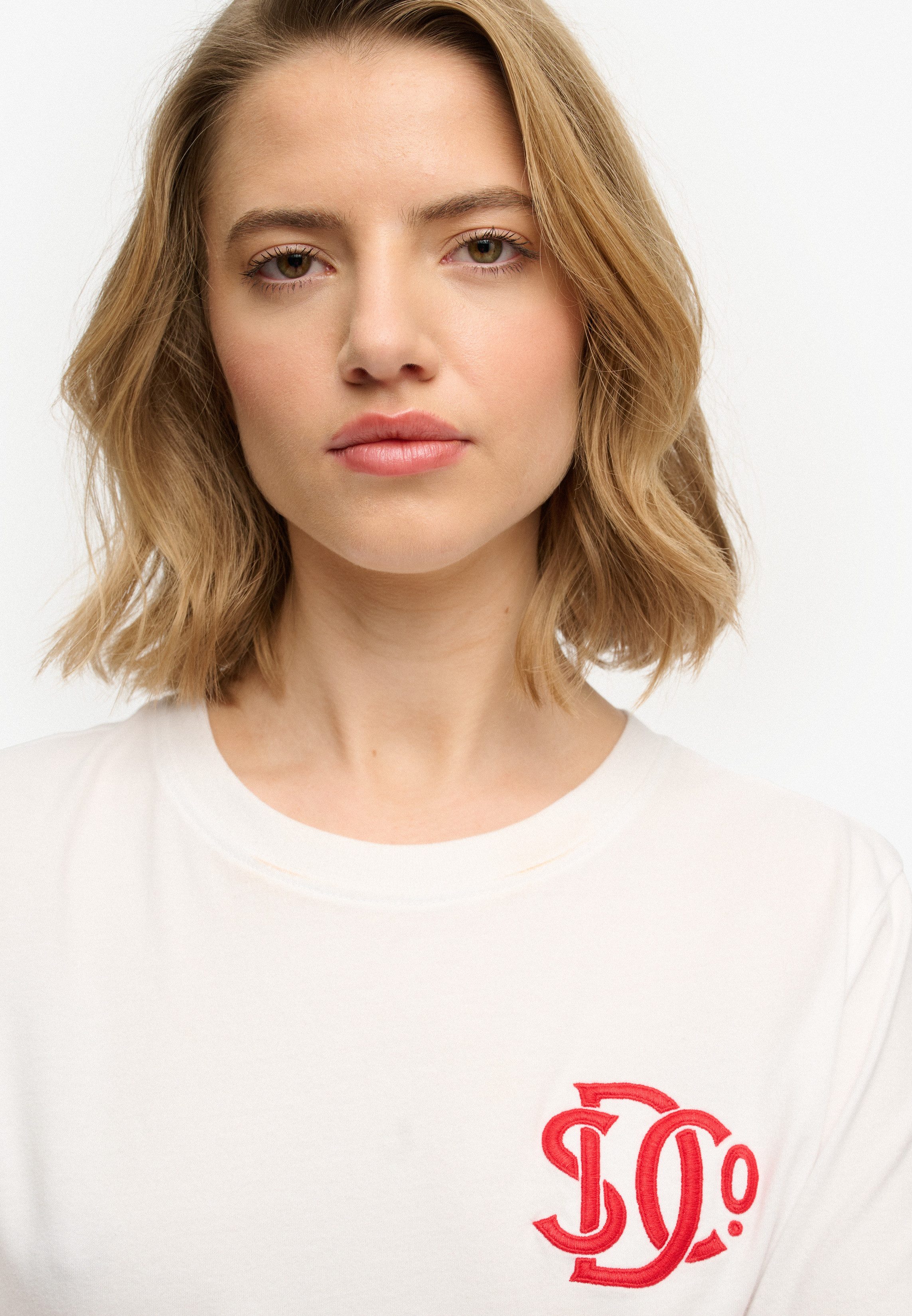 Superdry T-Shirt SD&CO NEON RELAXED TEE aus Baumwolle, Relaxed Fit, gerader Abschluss, normale Länge, Rundhals – Bild 4 von 5