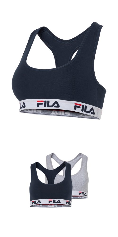 Fila Bustier WOMAN BUSTIER (2er Pack) ohne Polsterung und ohne Bügel, Racerbackrücken – Bild 2 von 5