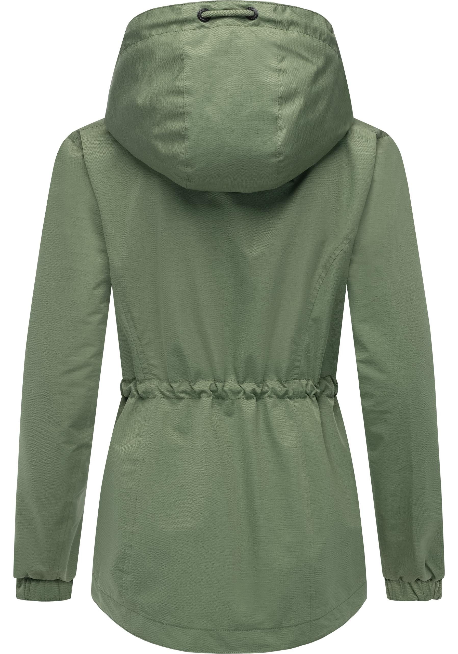 Ragwear Outdoorjacke Dankka Tech Stylische Damen Übergangsjacke aus wasserdichtem Material