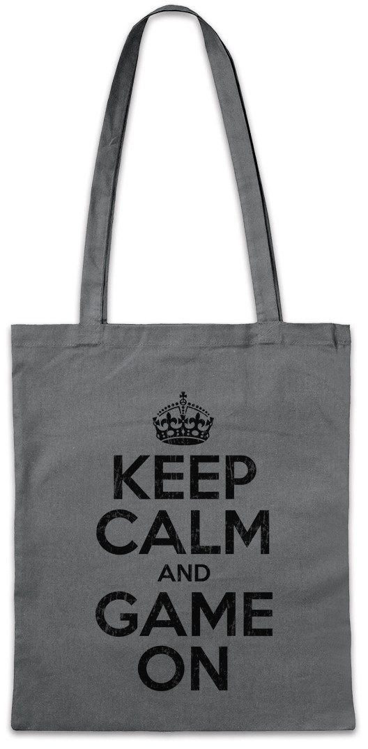 Beuteltasche Keep Calm And Game On Stofftasche Geek Nerd Gamer Admin Repair Mr. RPG