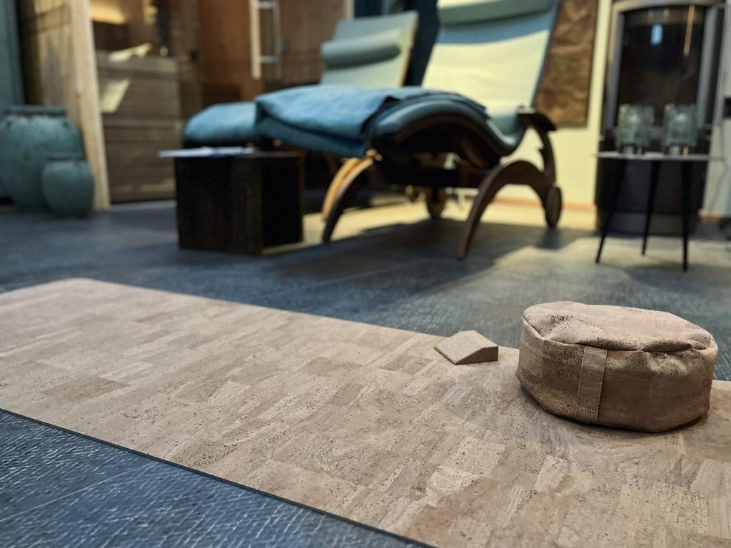 Kork-Deko.de Yogablock Kurzer Yogakeil aus Kork, für verschiedene Übungen
