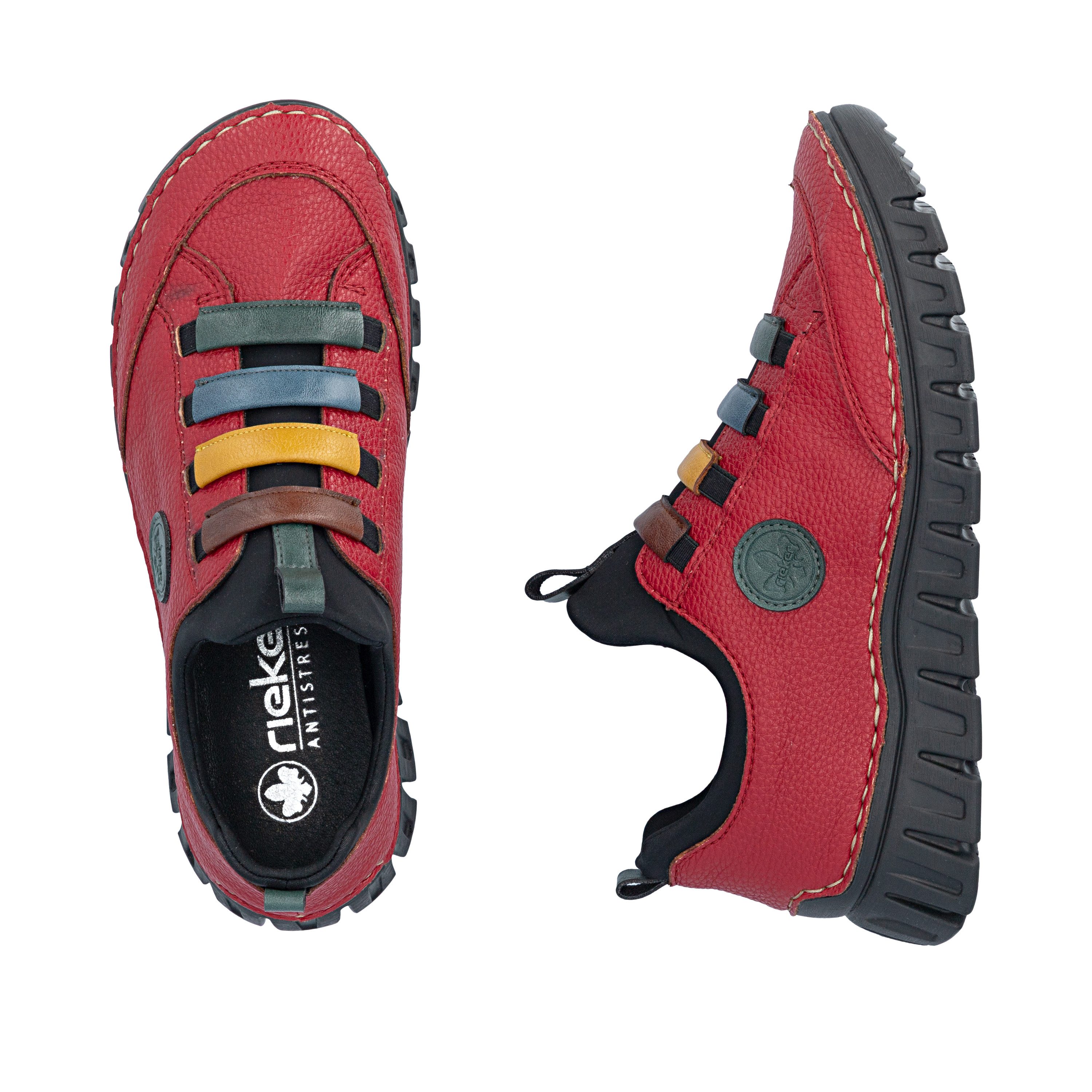 Rieker Slip-On Sneaker Slipper, Schlupfschuh, Halbschuh mit elastischem Einstieg