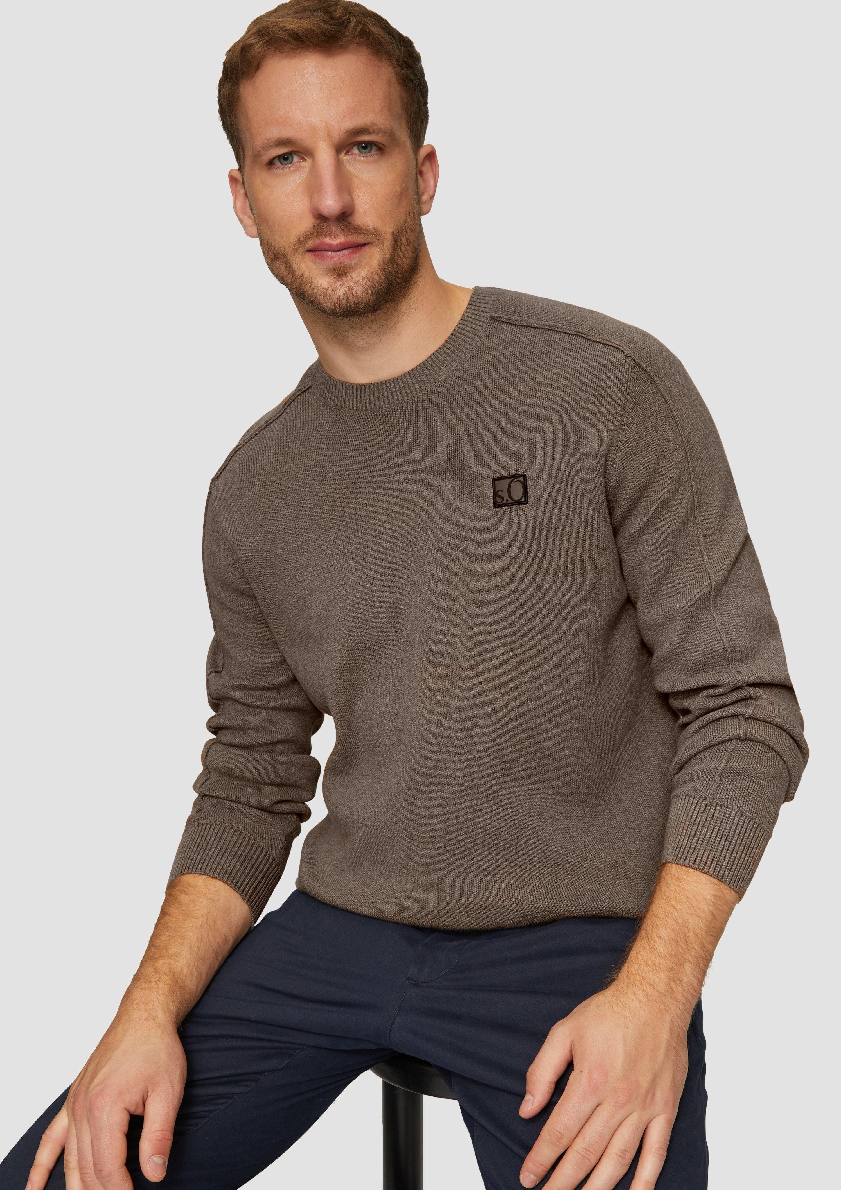 s.Oliver Strickpullover Strickpullover mit Nahtdetails und günstig online kaufen
